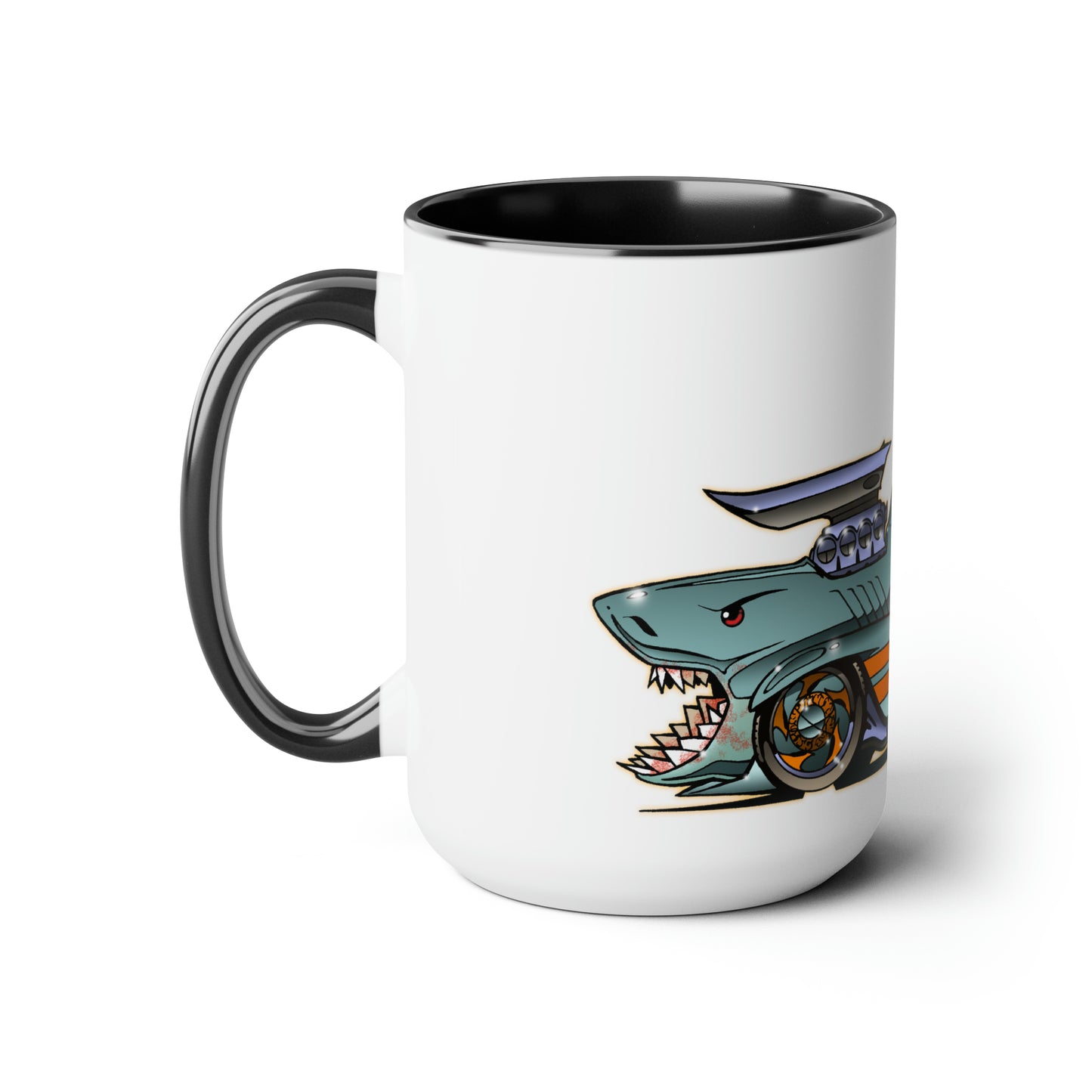 MANEATER GREAT WHITE SHARK Sealife Hot Rod Coffee Mug 15oz