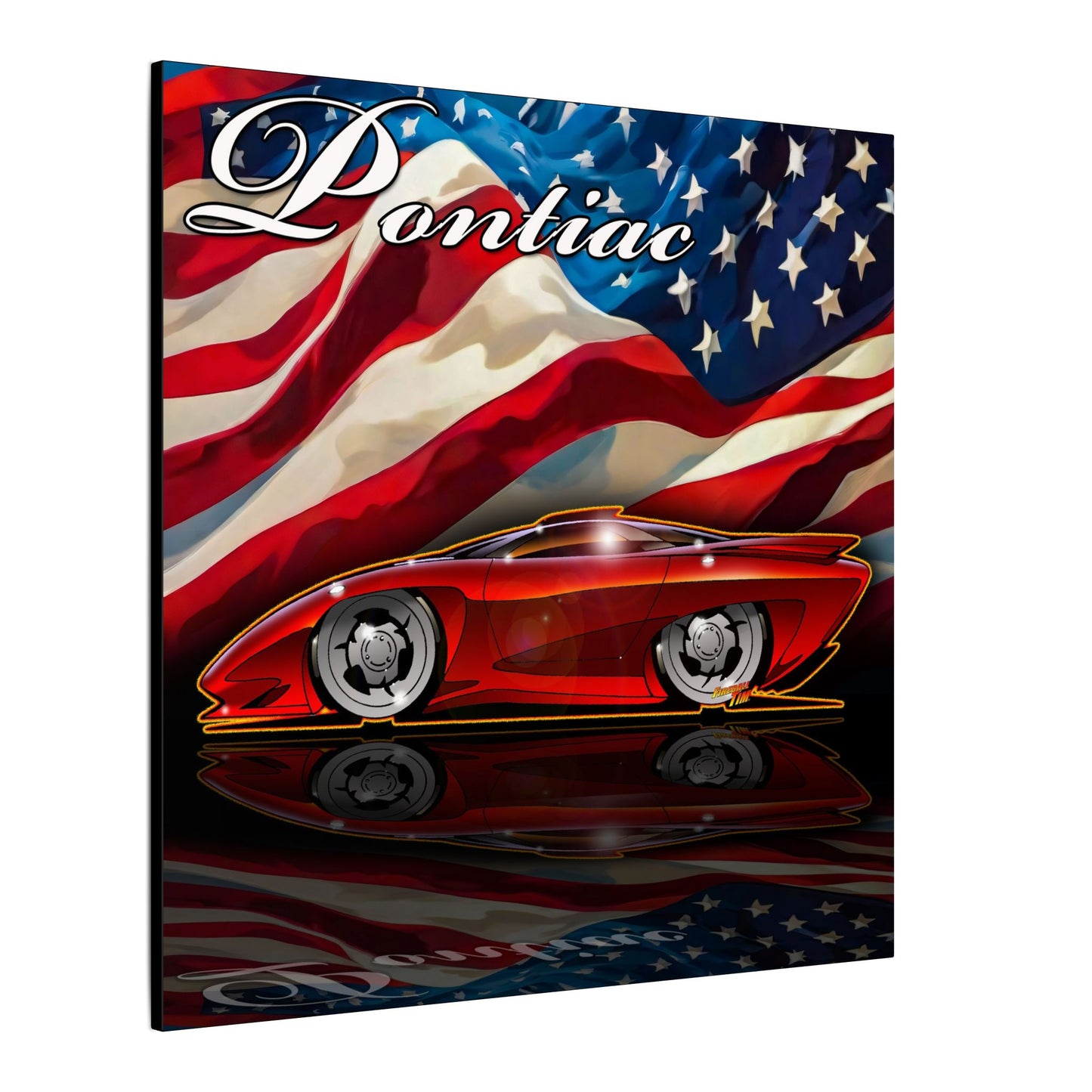 PONTIAC BANSHEE Concept Car Collectible Fireball Art Canvas Print