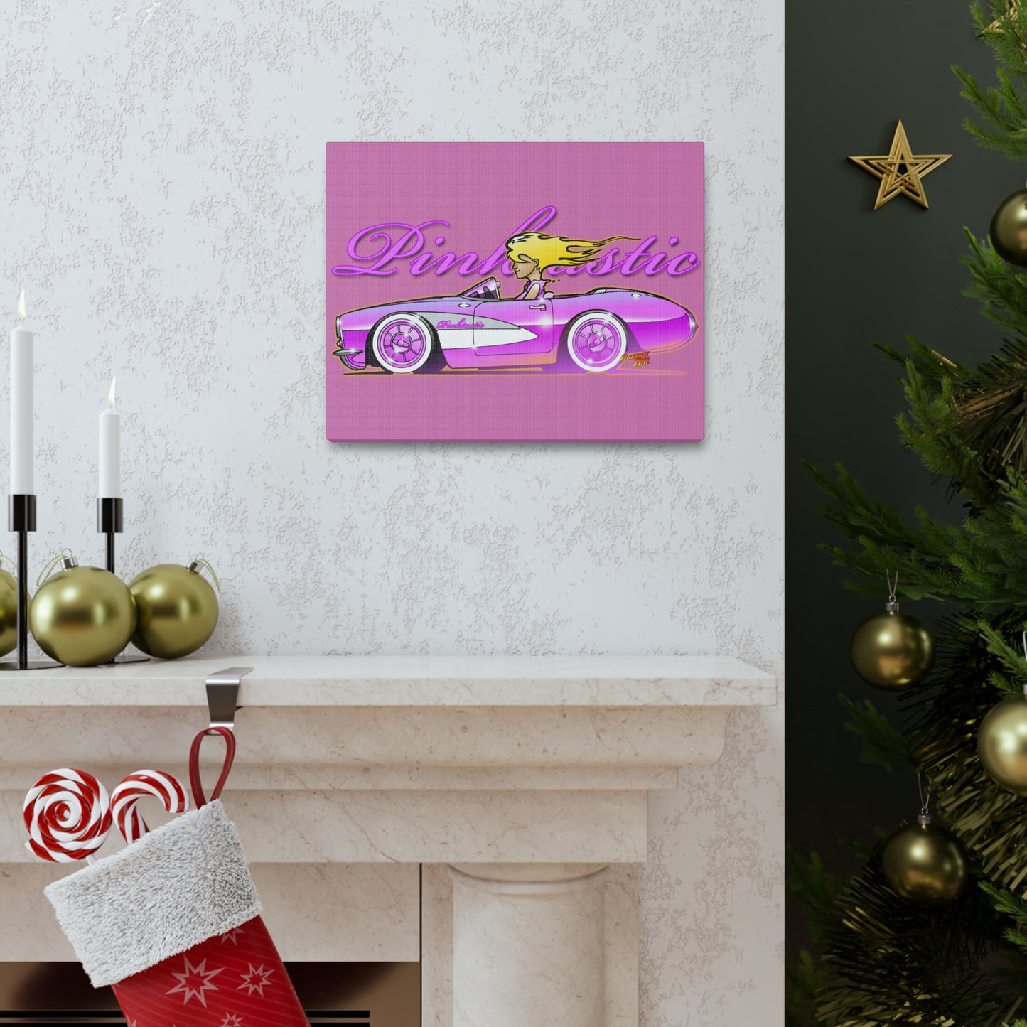 BARBIE PINK CORVETTE Pinktastic Concept Canvas Print 11X14