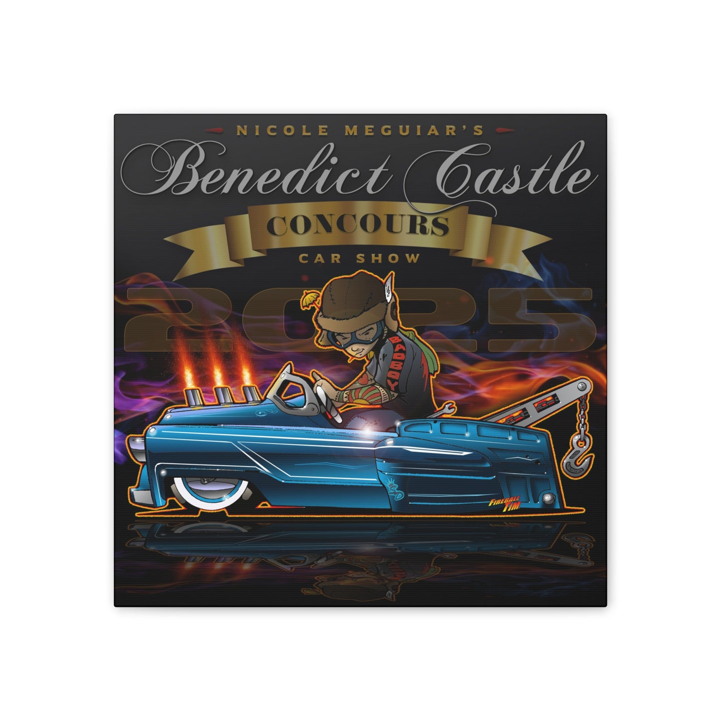 BENEDICT CASTLE CONCOURS 2025 Pedal Truck Canvas Art Print - 2 Sizes