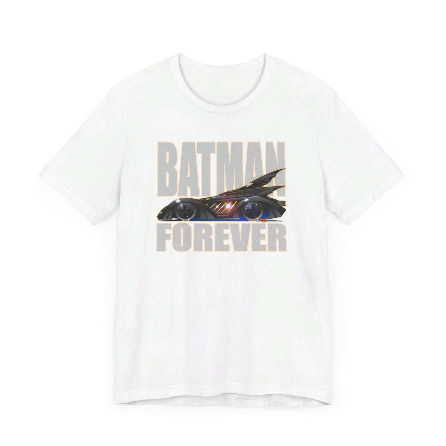 BATMAN FOREVER BATMOBILE Concept Art Short Sleeve Tee 12 Colors