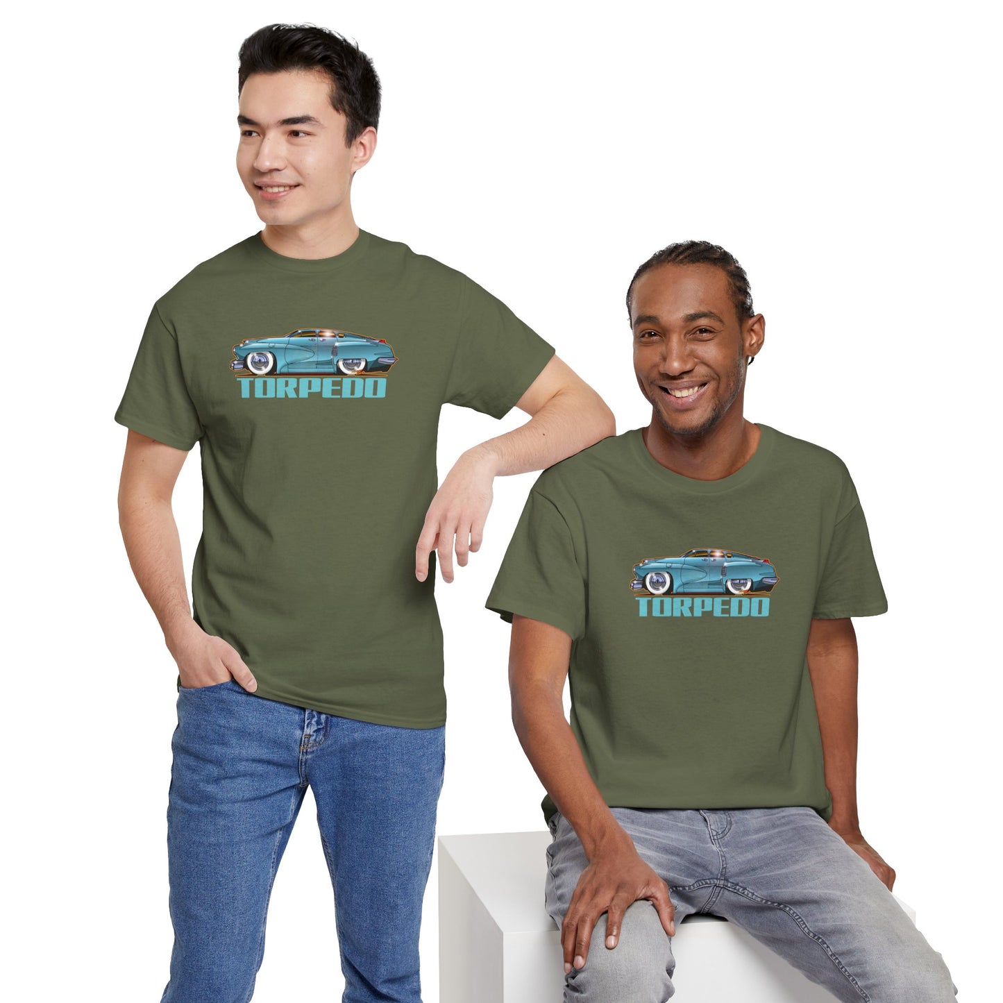 TUCKER TORPEDO 48 Collectible Fireball Art Cotton Tees