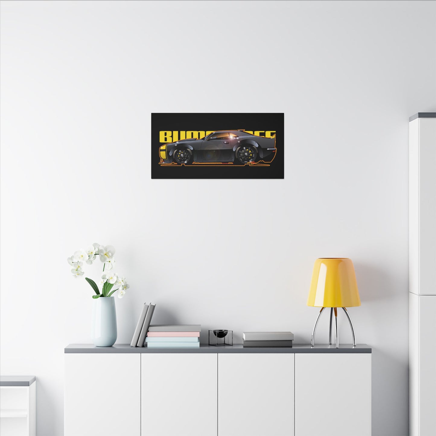TRANSFORMERS BUMBLEBEE 1967 Camaro Fireball Art Canvas Print