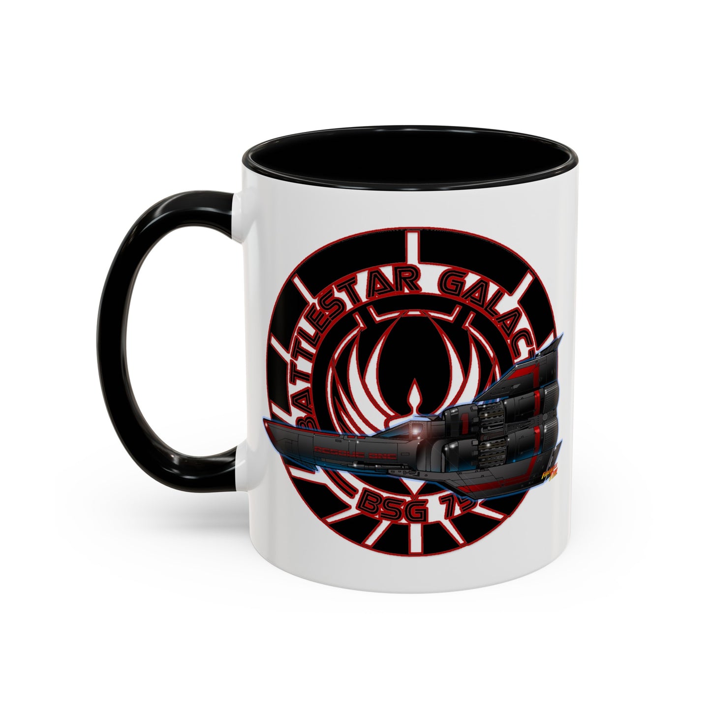 BATTLESTAR GALACTICA Viper Concept Art Crest Coffee Mug 11 and 15oz