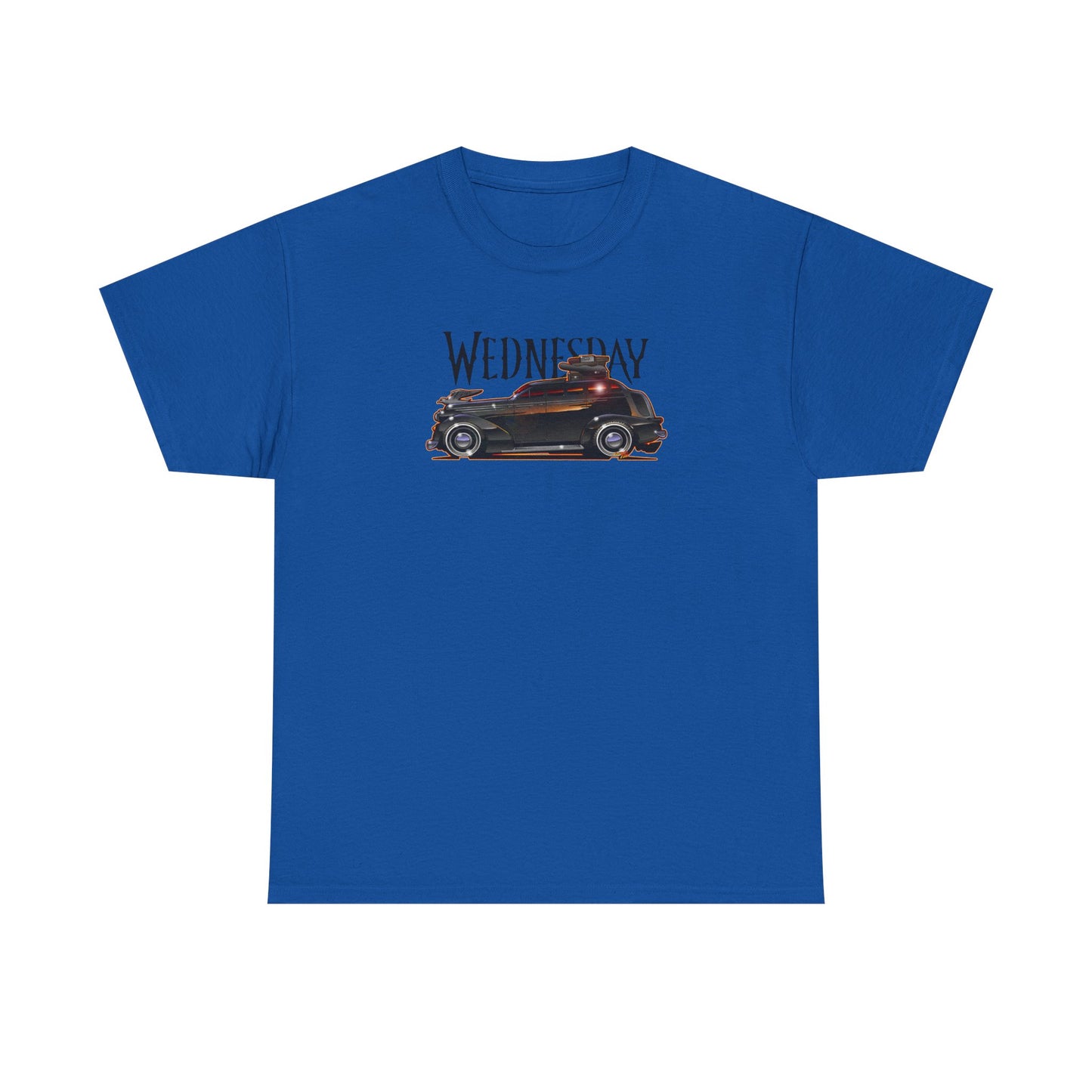 WEDNESDAY TV SHOW PONTIAC LIMO Heavy Cotton Tee Shirt - Multiple Colors