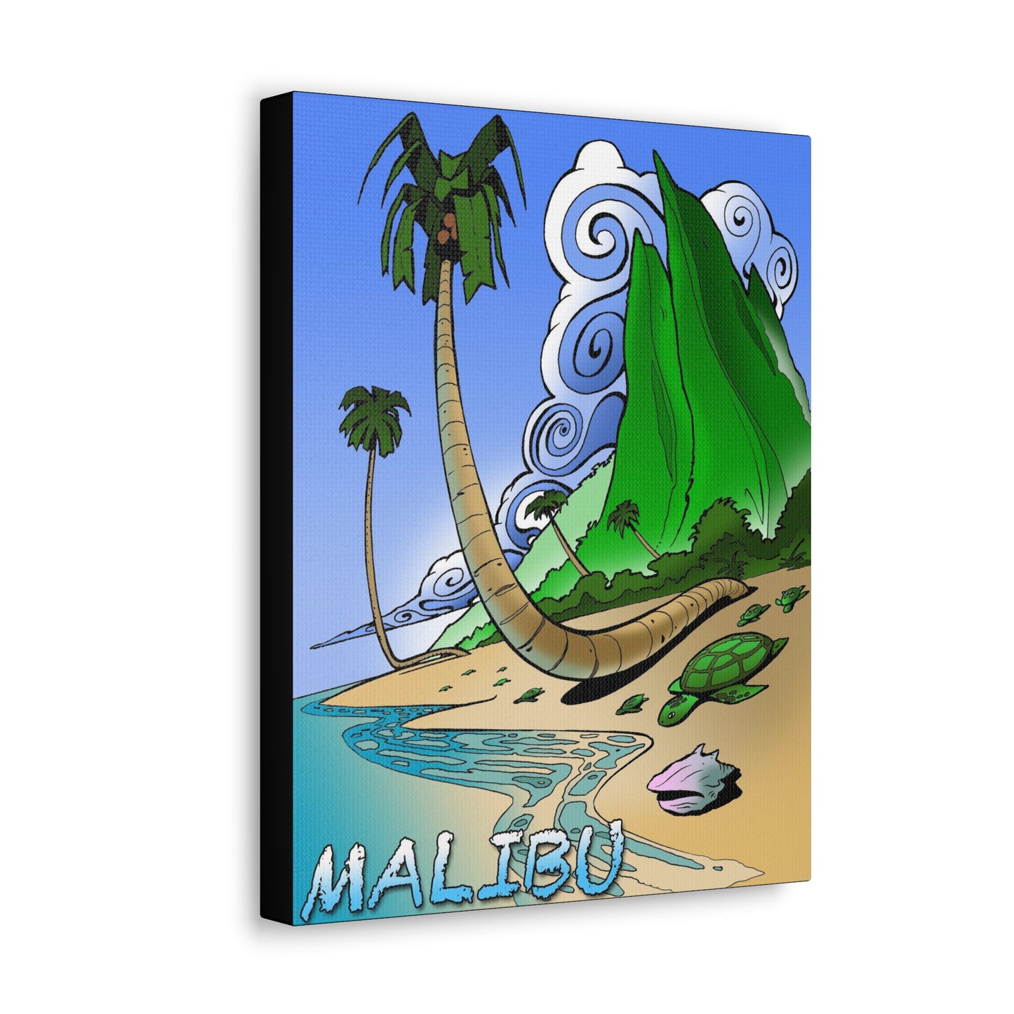 MALIBU PARADISE Canvas Gallery Art Print 11x14