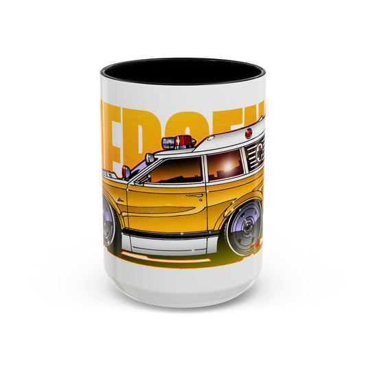 EMERGENCY TV Show 1970 Chevy Suburban AMBULANCE Concept Art Coffee Mug 2 Sizes 2 Colors-Mug-Fireball Tim Garage