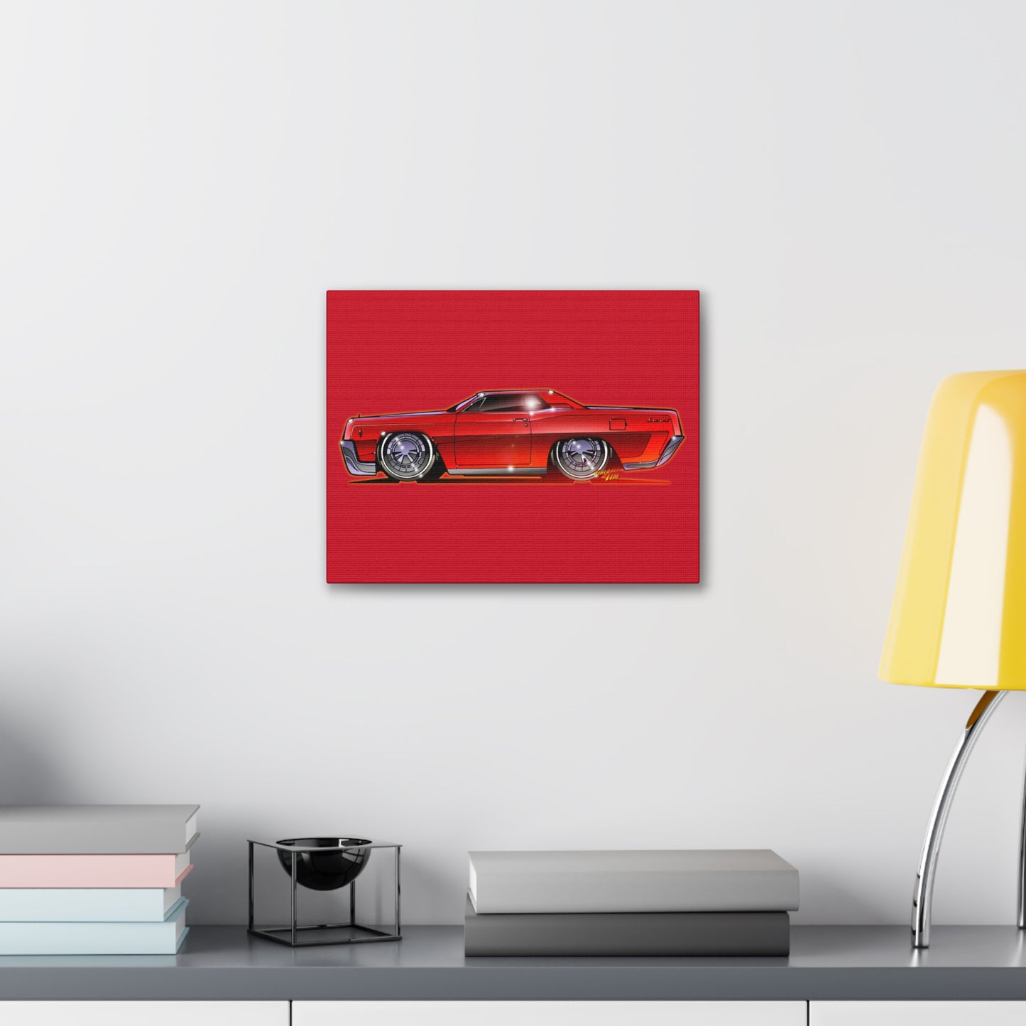 LINCOLN CONTINENTAL COUPE 1967 Canvas Gallery Art Print 11x14