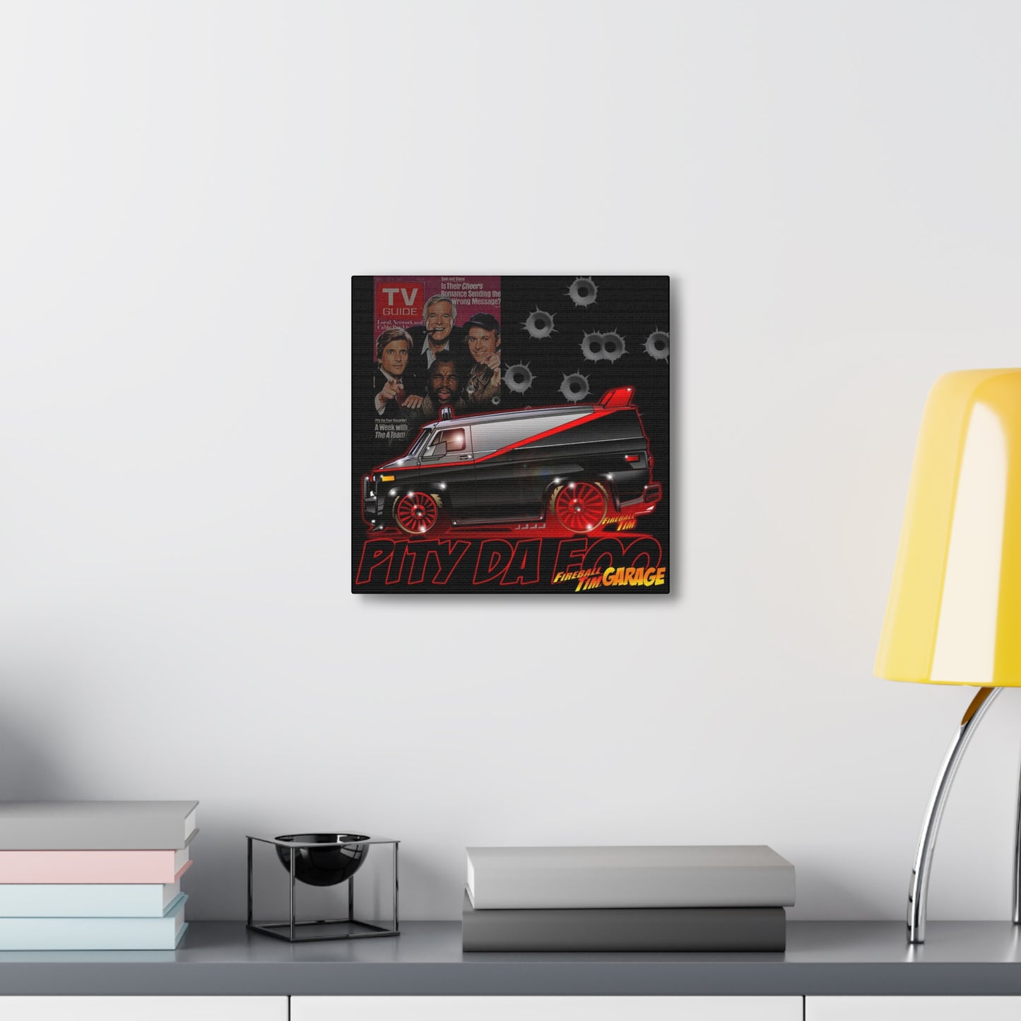 ATEAM TV Show Concept Art Canvas Print 12x12