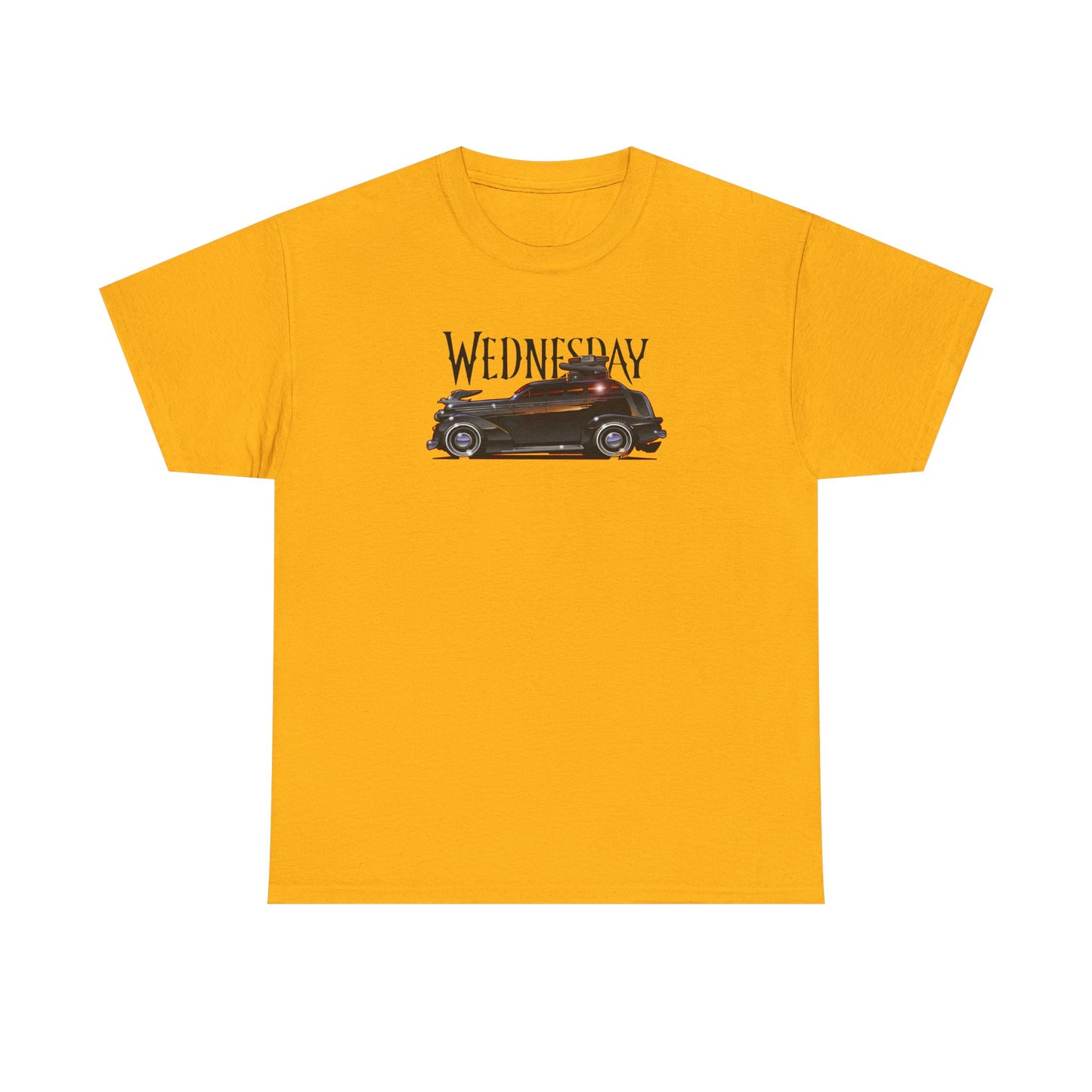 WEDNESDAY TV SHOW PONTIAC LIMO Heavy Cotton Tee Shirt - Multiple Colors