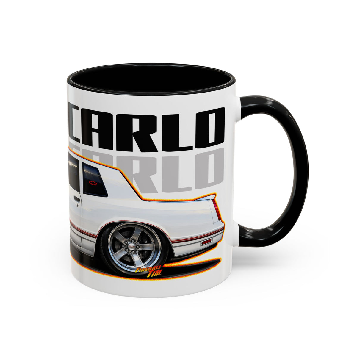 CHEVROLET MONTE CARLO 1987 Collectible Fireball Art Coffee Mug - 2 Sizes