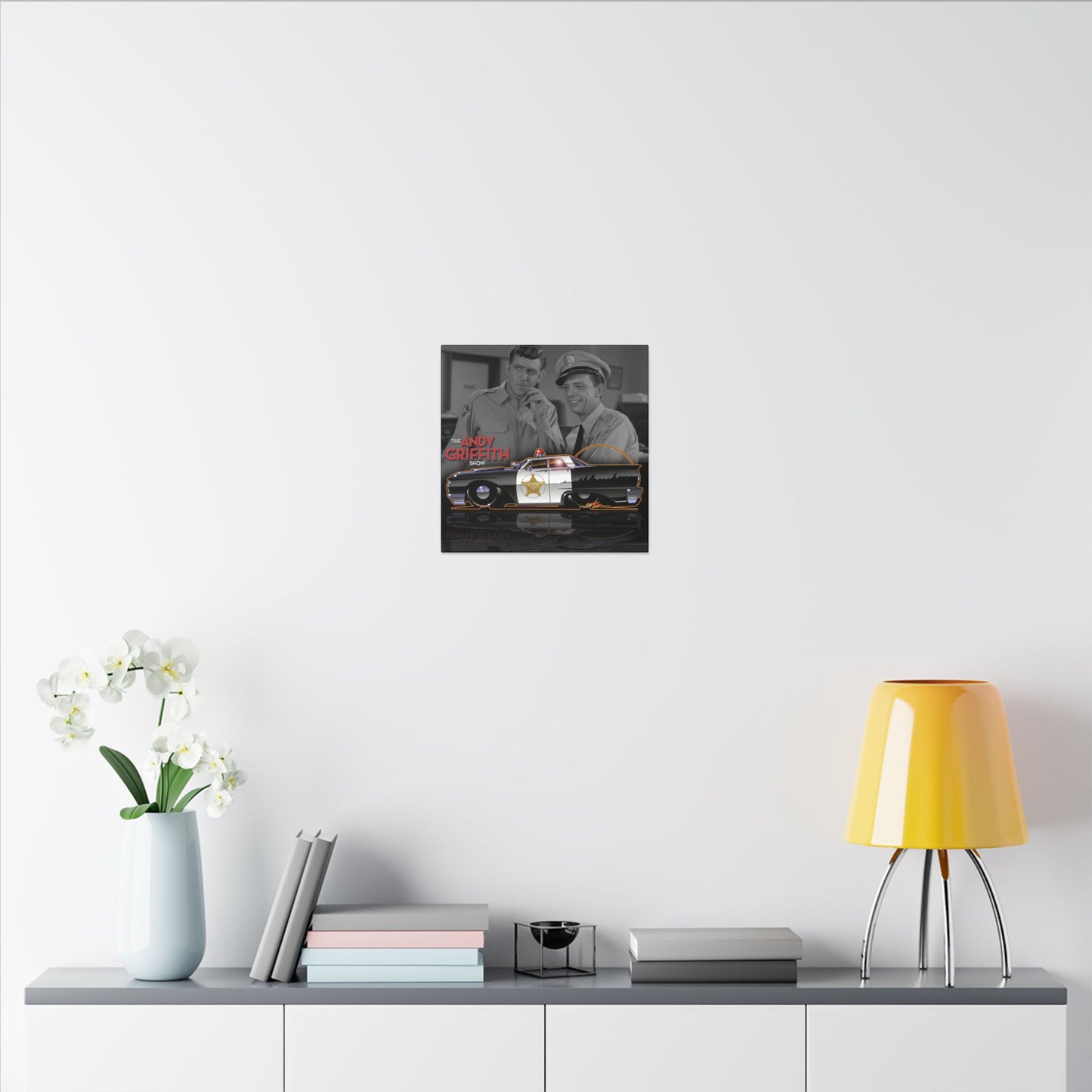 ANDY GRIFFITH SHOW 1963 Ford Galaxie Police Patrol Car Canvas Art Print - 2 Sizes