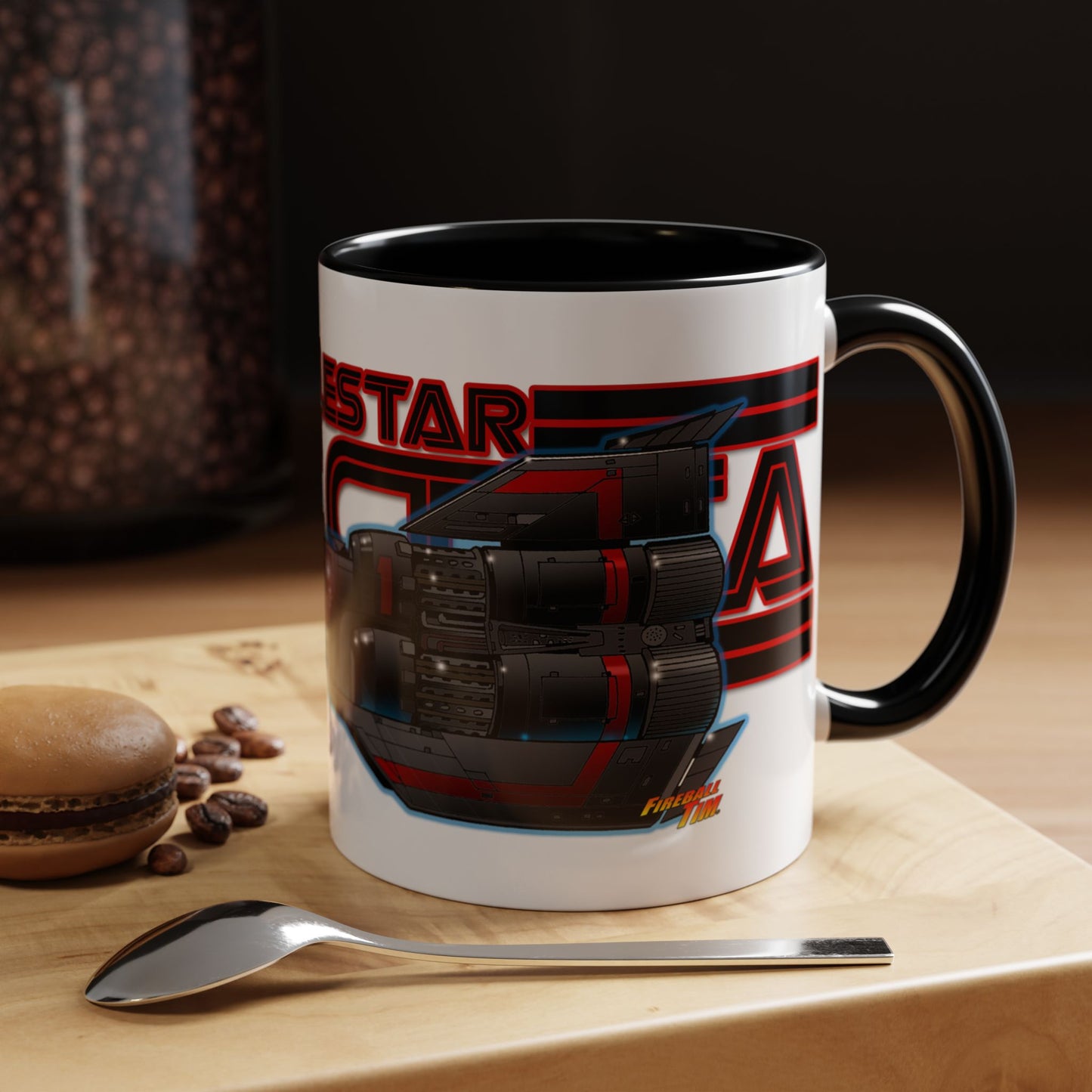 BATTLESTAR GALACTICA Colonial Viper Concept Art Logo Coffee Mug 2 Sizes