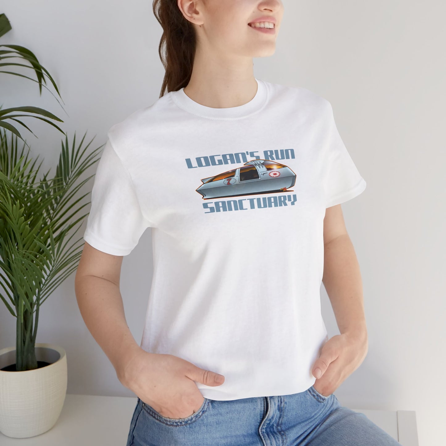 LOGAN'S RUN Sci Fi TV Car Collectible Fireball Art Short Sleeve Tee 12 Colors