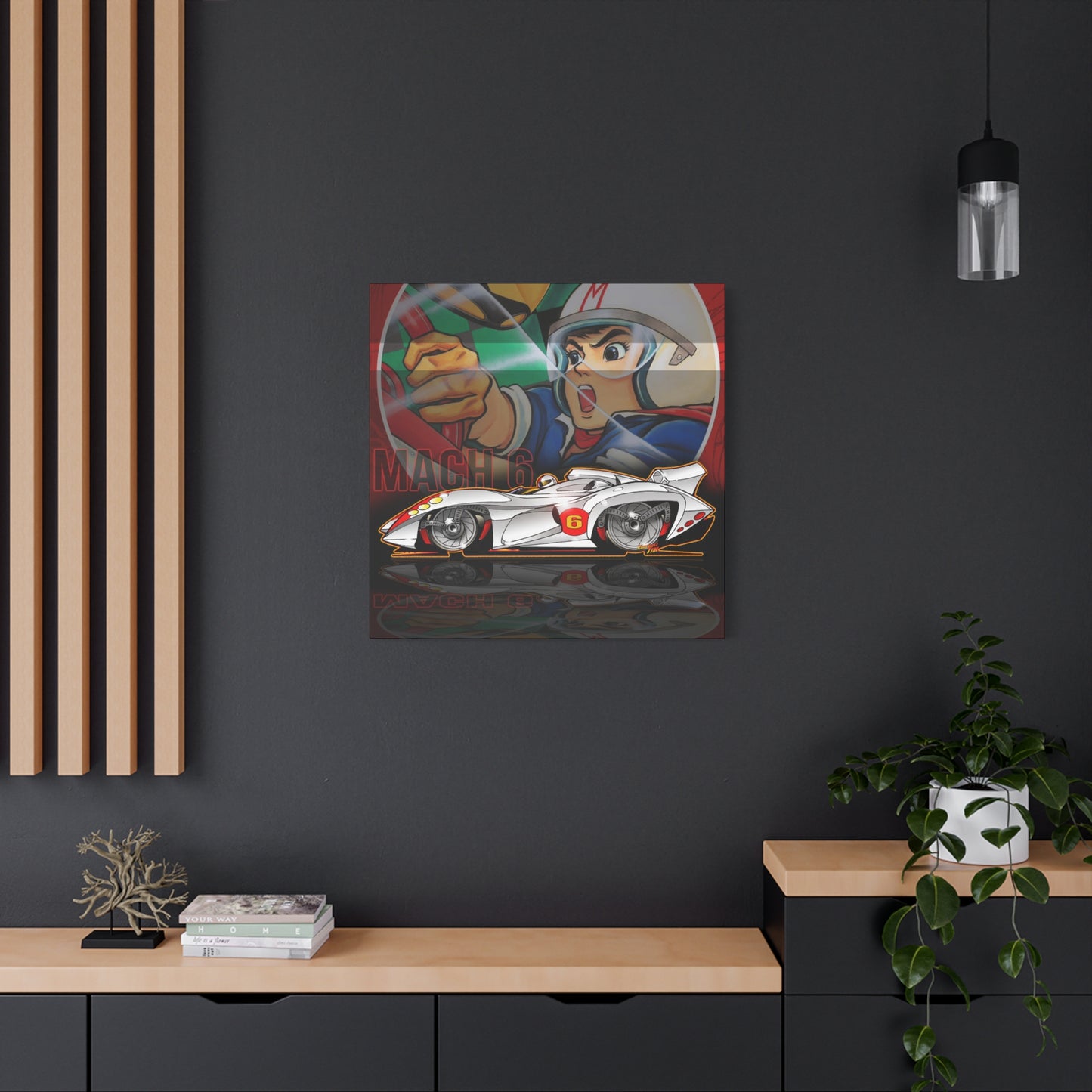 SPEED RACER MACH 6 Fireball Art Collectible Canvas Print - Multiple Sizes