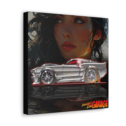 FORD MUSTANG GT500 Muscle Car Canvas Gallery Car Art 12x12