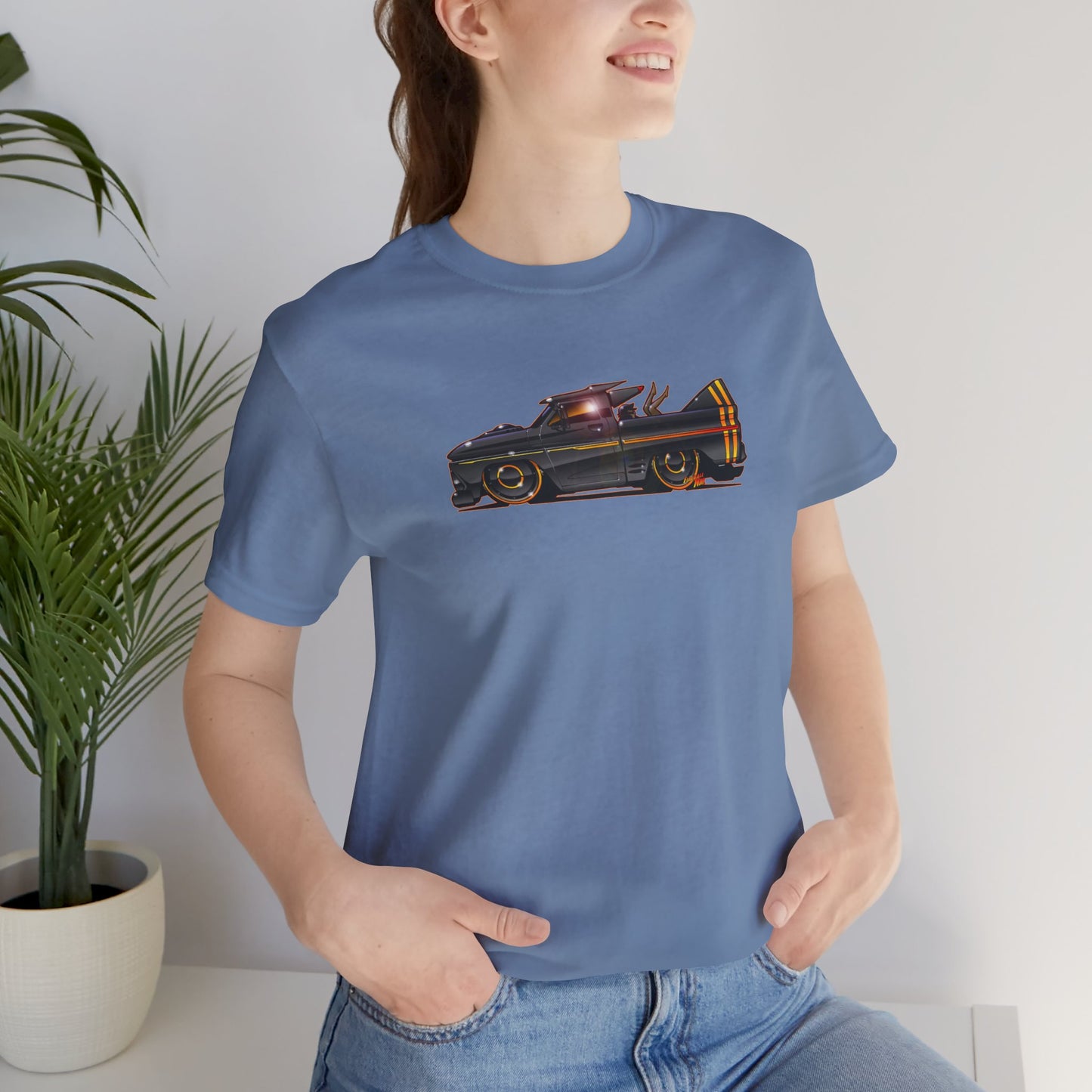 CHEVROLET C10 1960 Stinger Pickup Truck Concept Art Custom Short Sleeve Tee 8 Colors