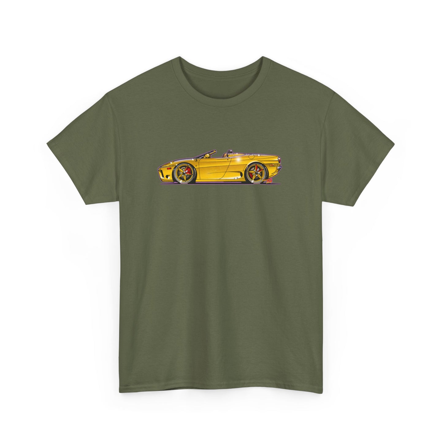 FERRARI 360 SPIDER Supercar Concept Art Heavy Cotton Tee 11 Colors