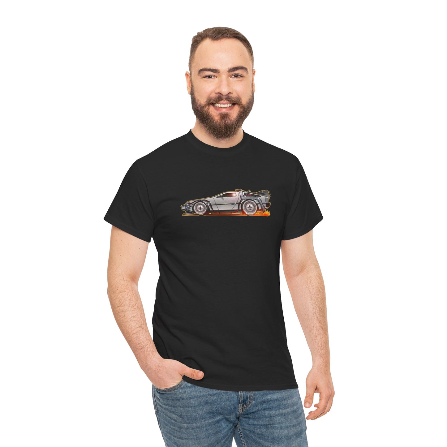 BACK TO THE FUTURE DELOREAN Time Machine Concept Art Tee Shirt 11 Colors