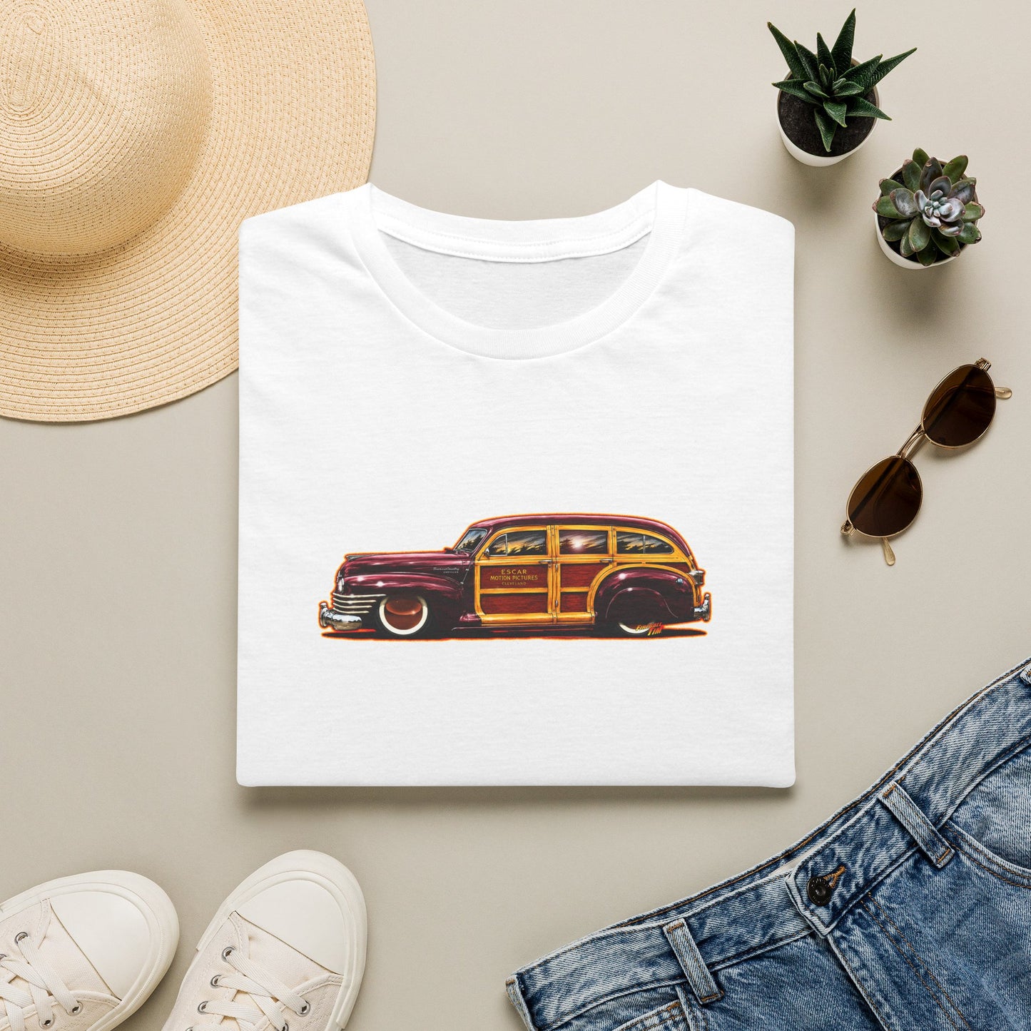 CHRYSLER TOWN & COUNTRY 1942 Collectible Fireball Art Tee Shirt