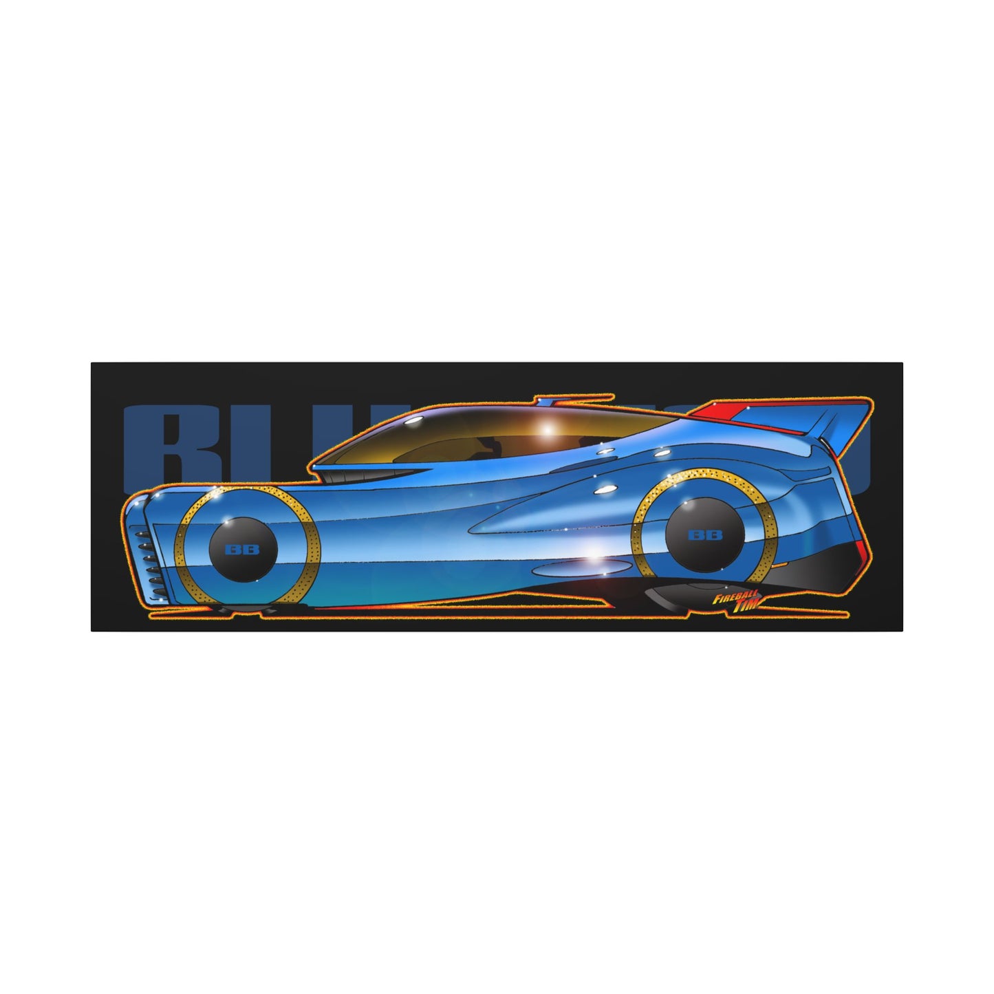 BLUEBIRD FIREBALL CONCEPT Canvas Art Print - 11x14