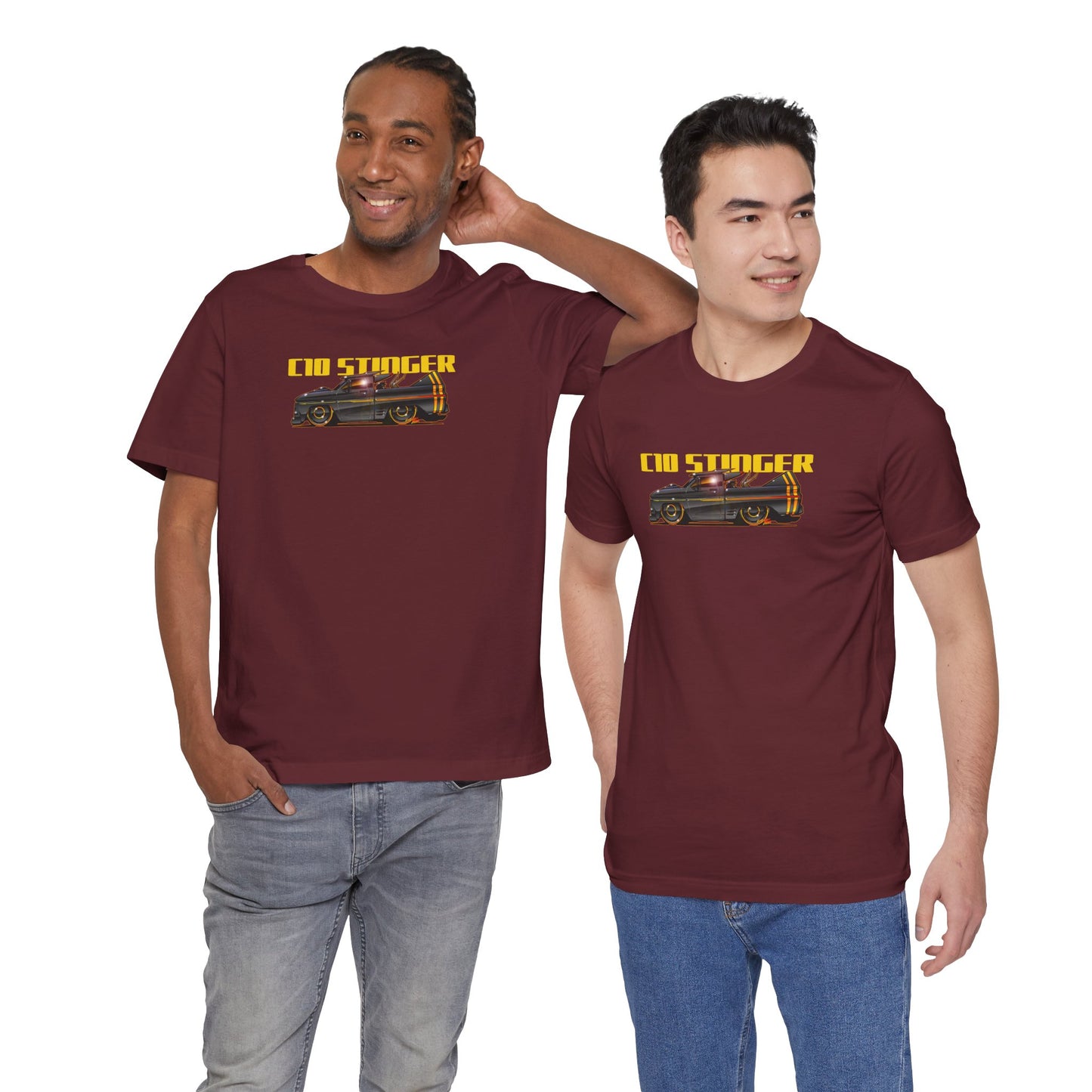 CHEVROLET C10 1960 Stinger Pickup Truck Custom Short Sleeve Tee 8 Colors