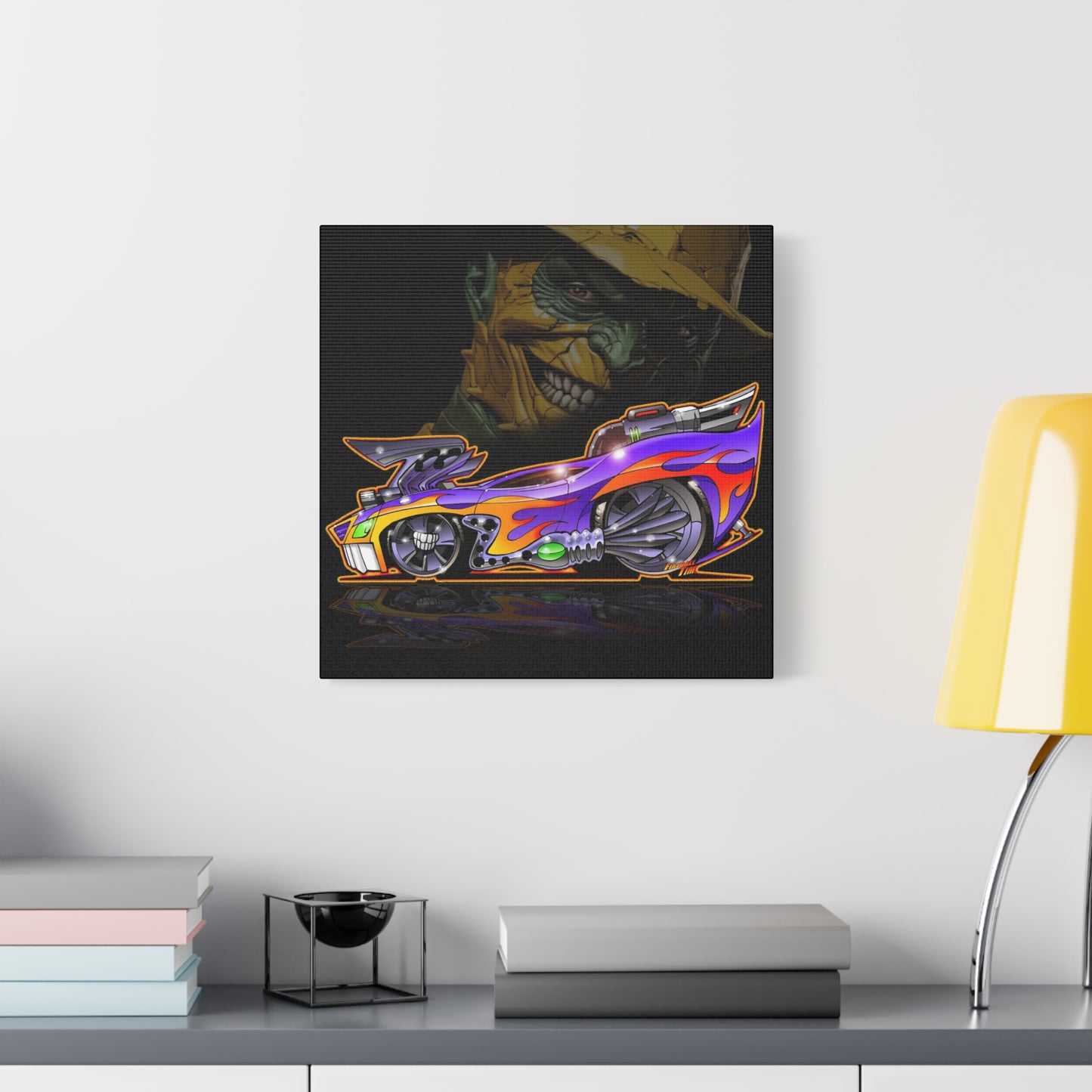 SON OF THE MASK Musclecar Fireball Art Canvas Print