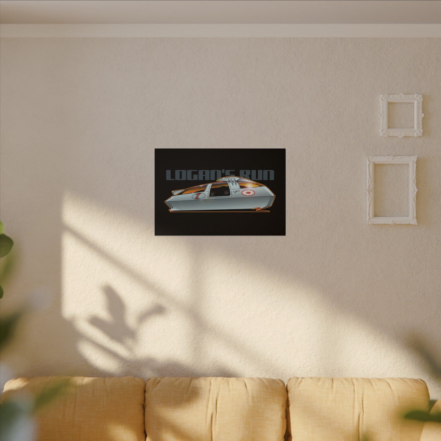 LOGAN'S RUN Sci Fi TV Car Collectible Fireball Art Canvas Print