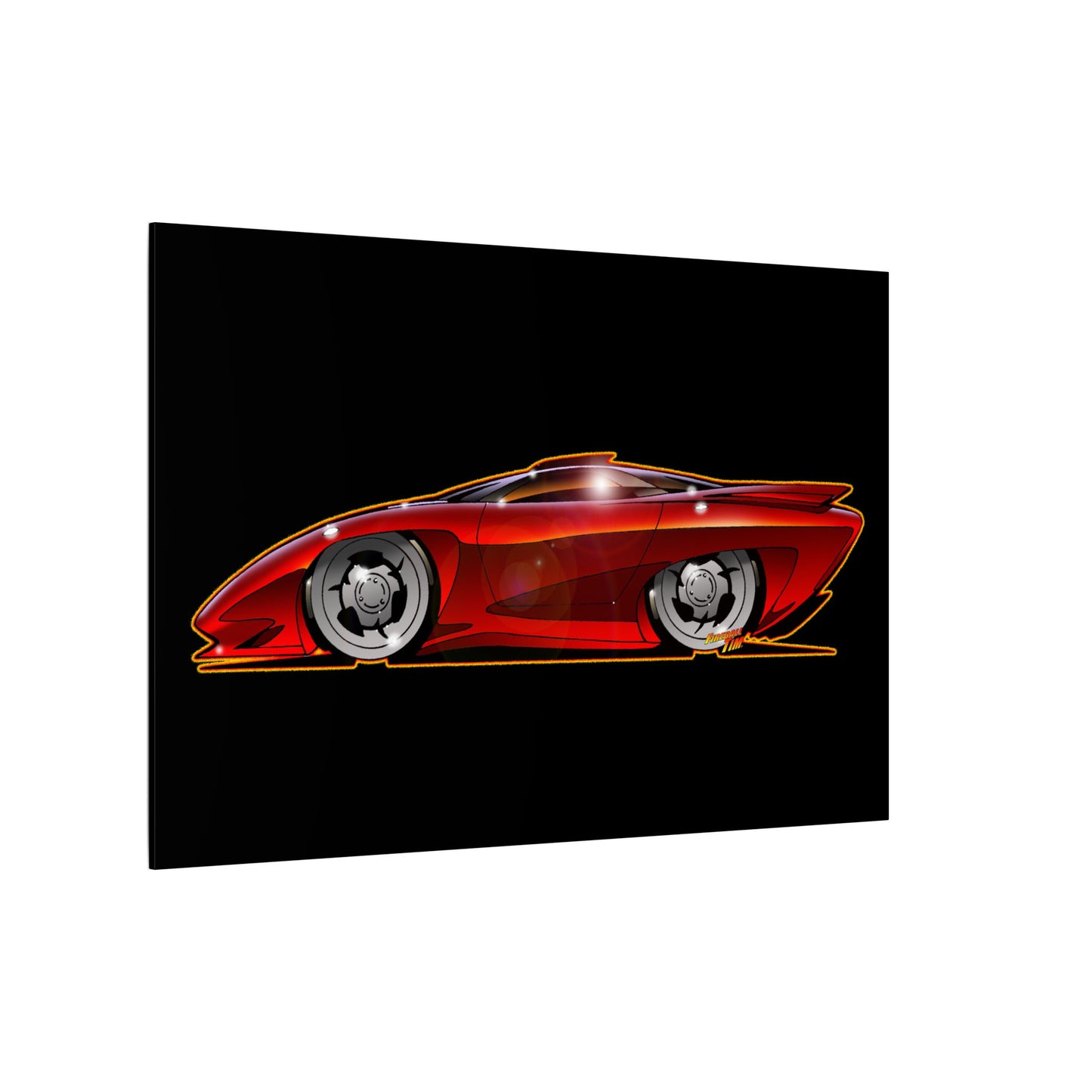 PONTIAC BANSHEE Concept Car Collectible Fireball Art Canvas Print