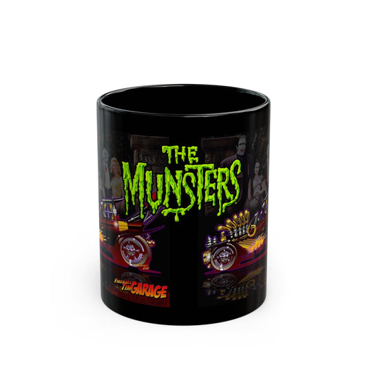 THE MUNSTERS TV Show Munster Koach Concept Art Black Coffee Mug 11 oz-Mug-Fireball Tim Garage