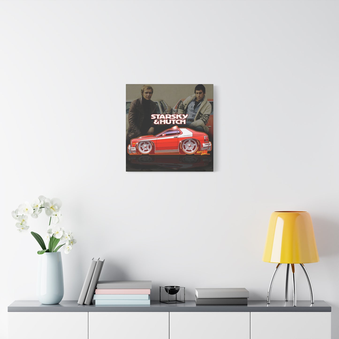 STARSKY AND HUTCH Fireball Art Canvas Wall Print