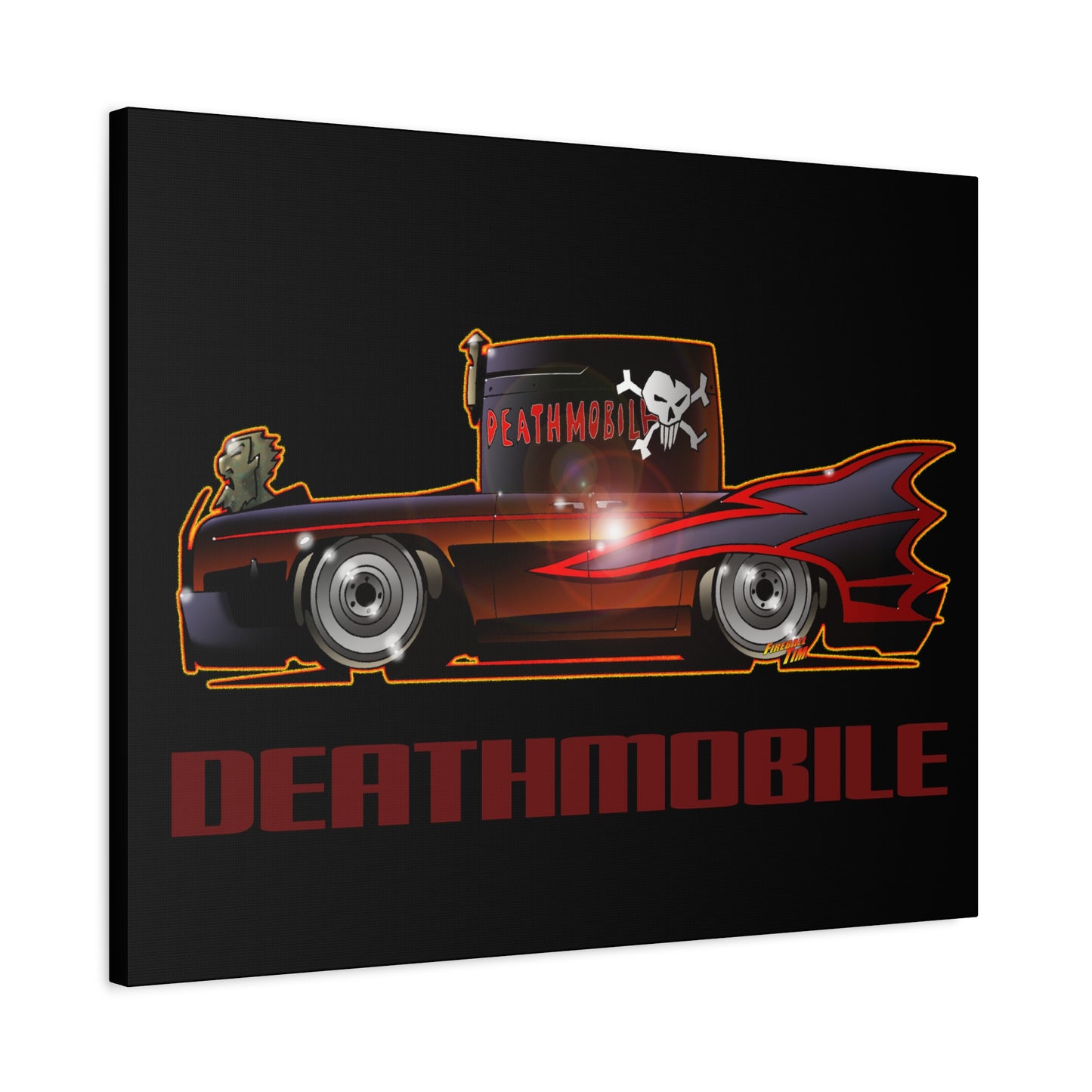 ANIMAL HOUSE DEATHMOBILE Fireball Art Canvas Wall Print