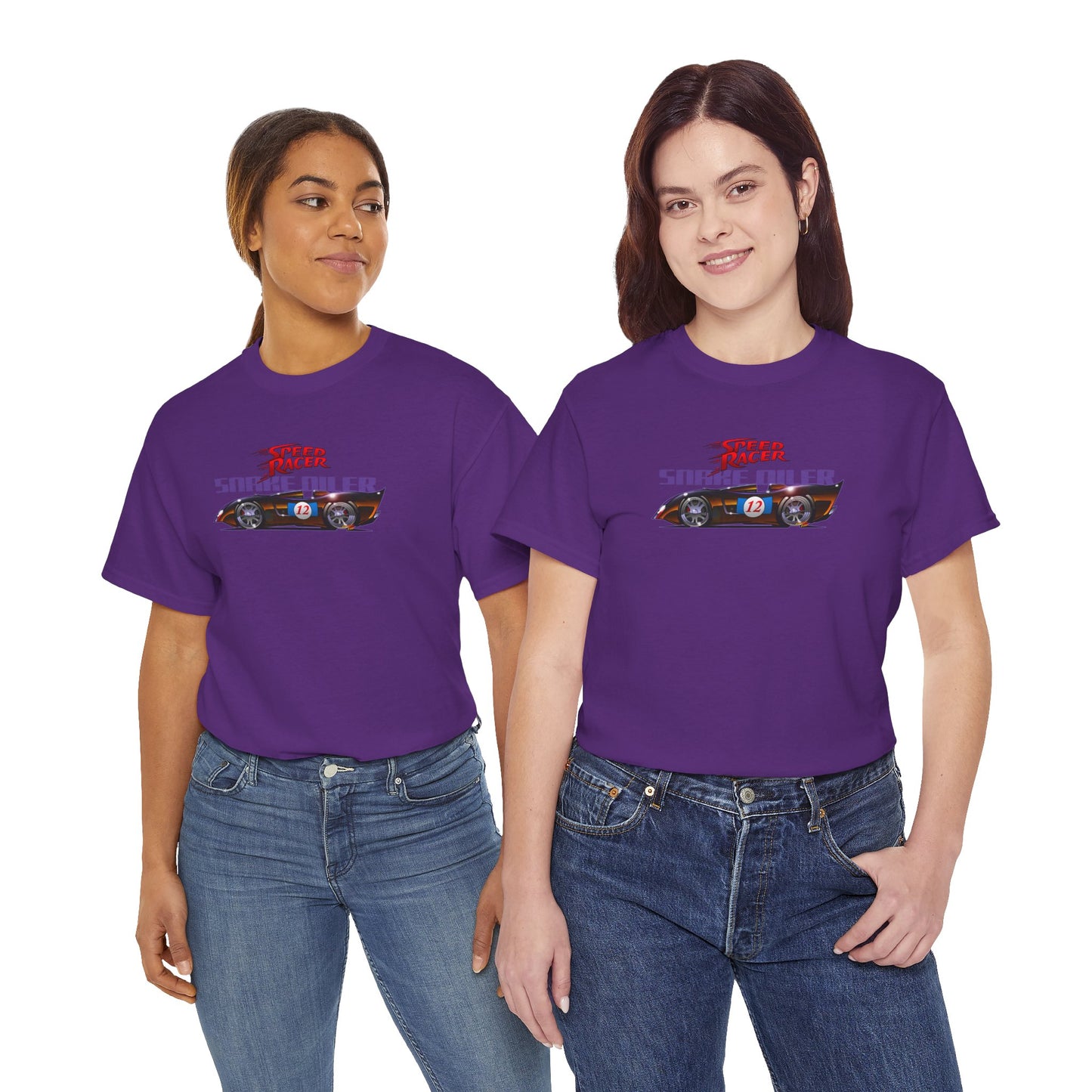 SPEED RACER SNAKE OILER TV Car Fireball Art Tee Shirt - Multiple Sizes