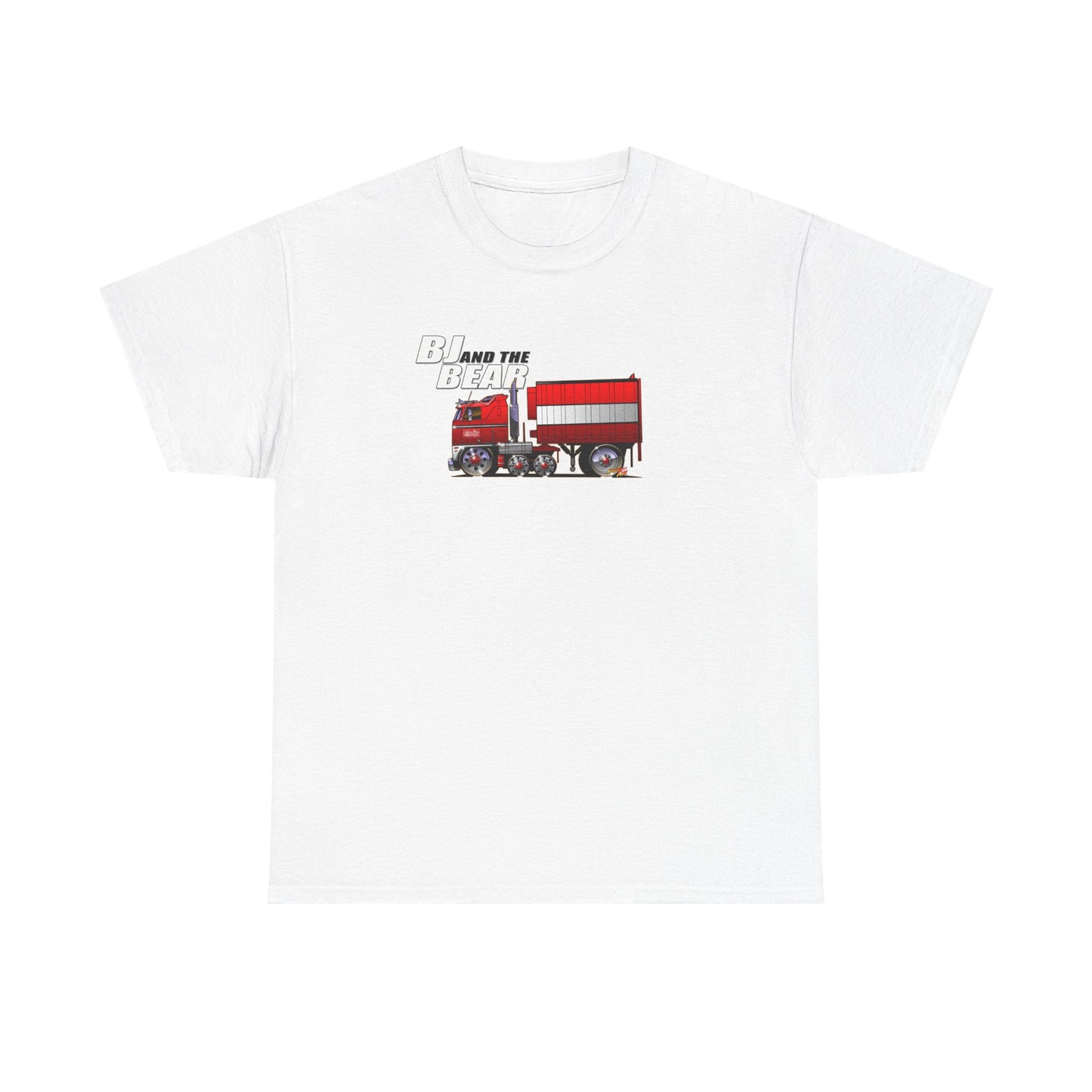 BJ AND THE BEAR Semi Truck Fireball Art Tee Shirt - Multiples