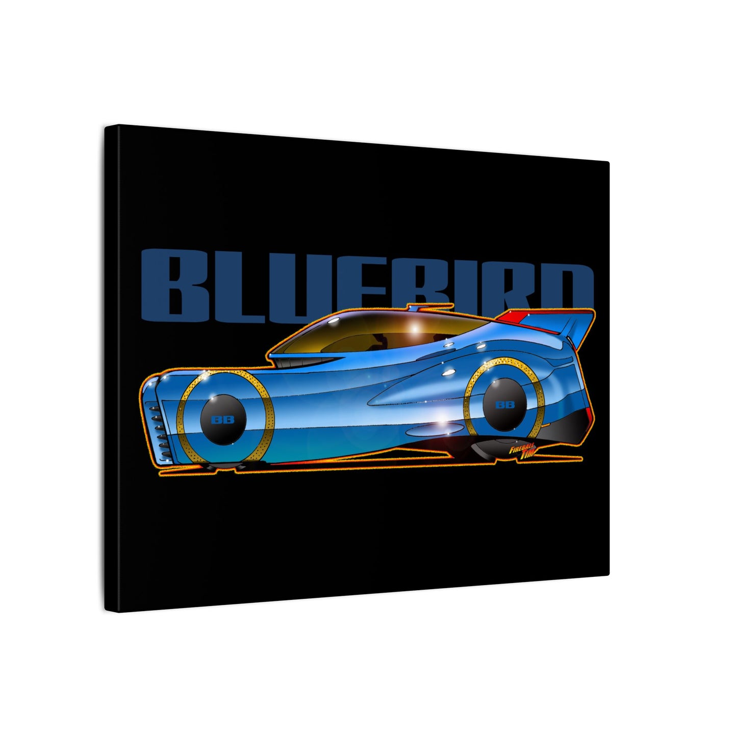 BLUEBIRD FIREBALL CONCEPT Canvas Art Print - 11x14