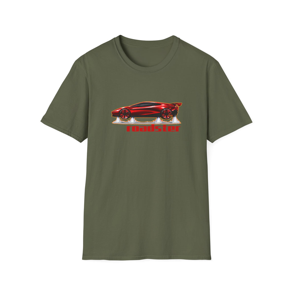 TESLA FLYING ROADSTER Collectible Fireball Art TeeShirt