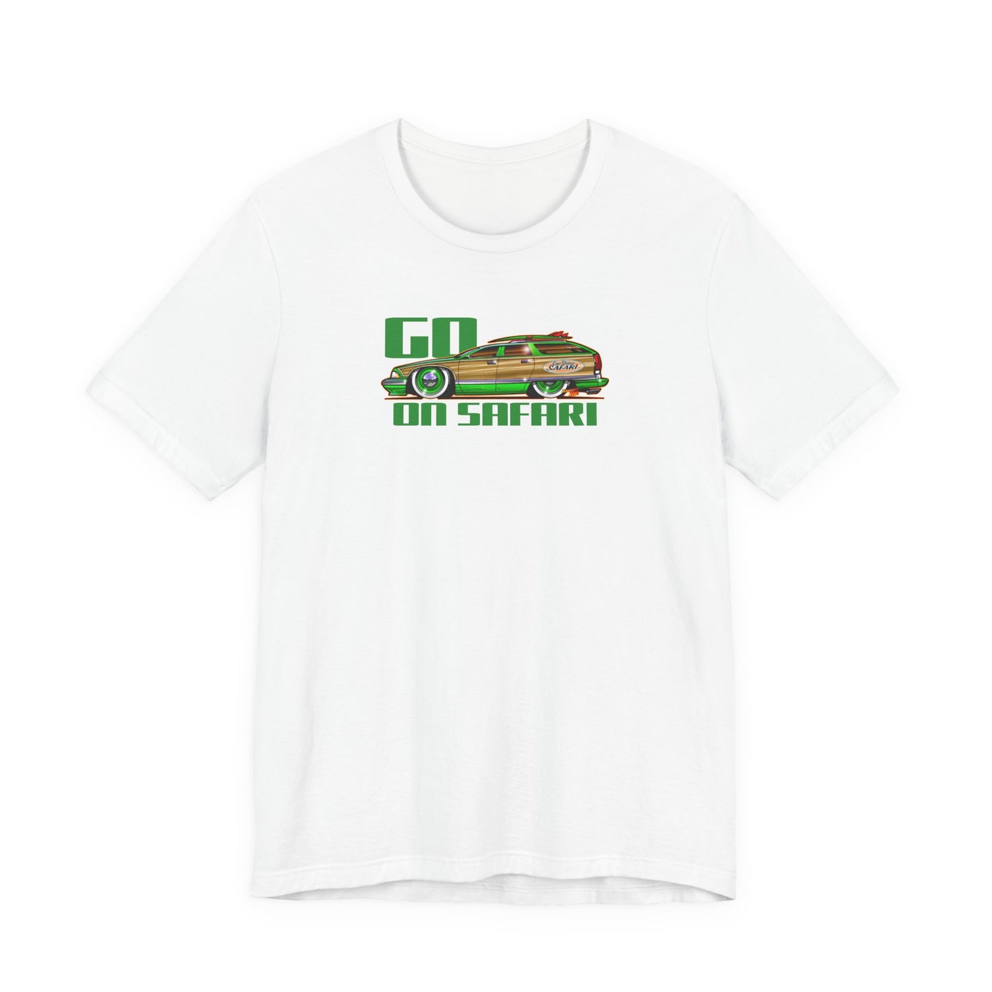 BUICK ROADMASTER Station Wagon Safari Custom Car Art Short Sleeve Tee - Colors