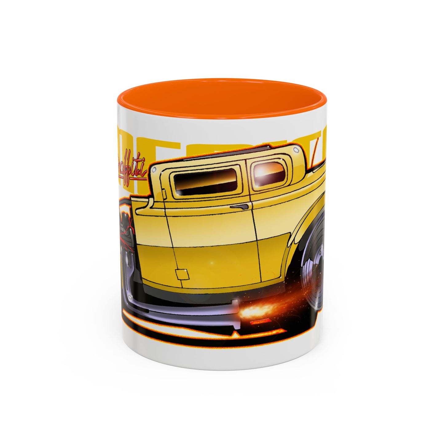 AMERICAN GRAFFITI '32 HOT ROD Movie Car Collectible Fireball Art Coffee Mug - 2 Sizes