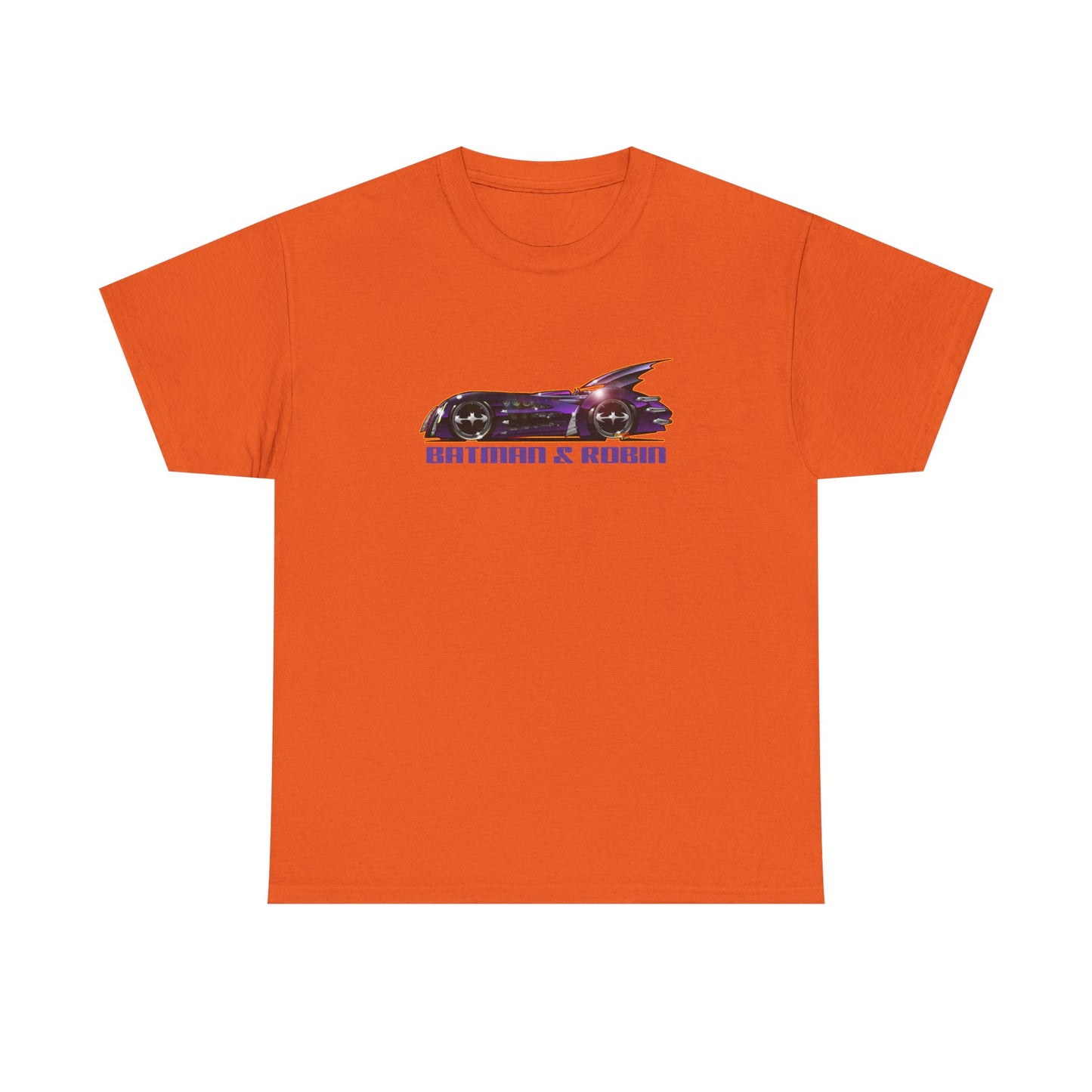 BATMAN & ROBIN 1997 BATMOBILE Movie Car Fireball Art Tee Shirt - Multiple Sizes
