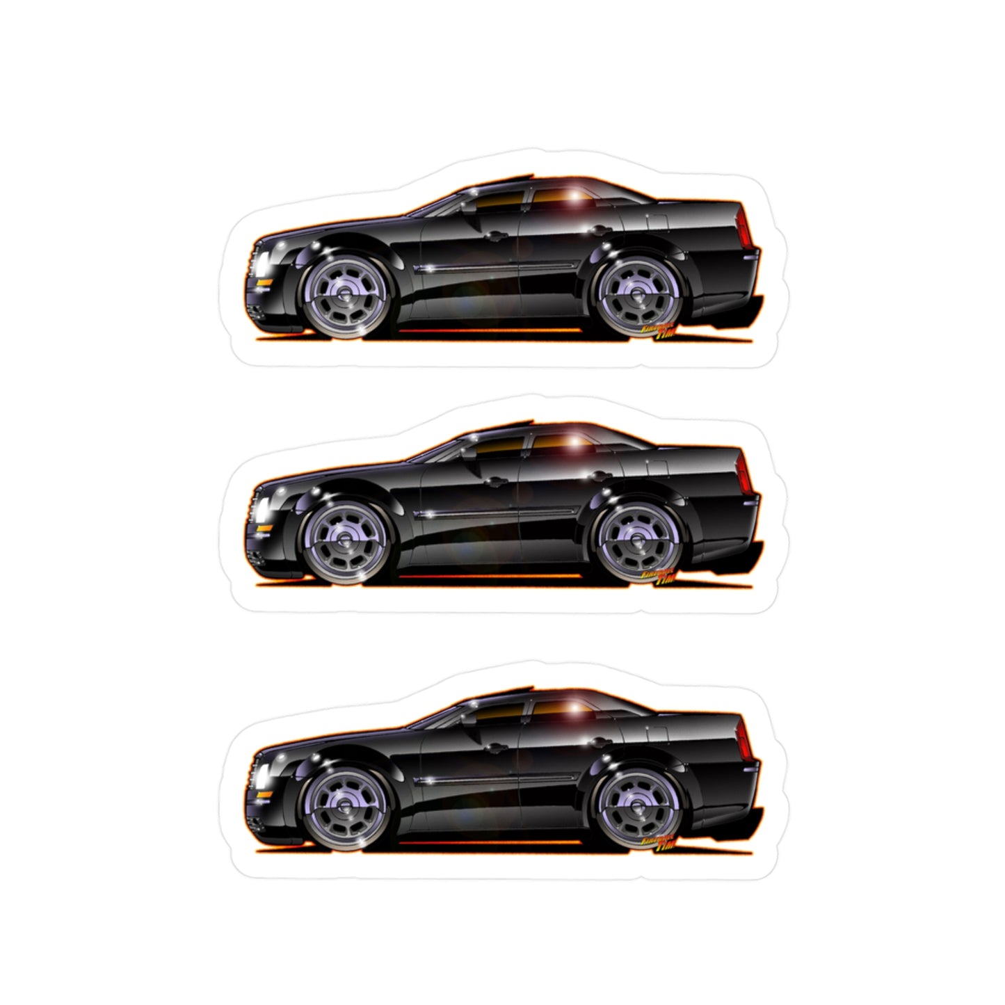 CHRYSLER 300 Fireball Art Collectible Decal Stickers - 4 Sizes