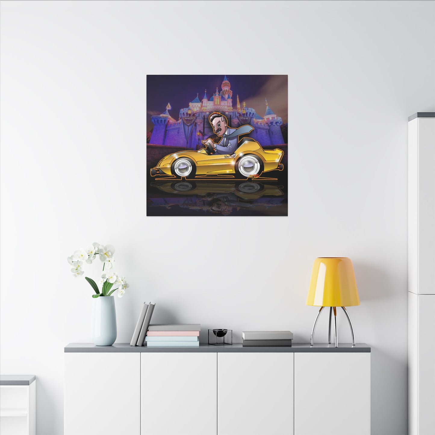 AUTOPIA CLASSIC Walt Disney Fireball Art Canvas Print