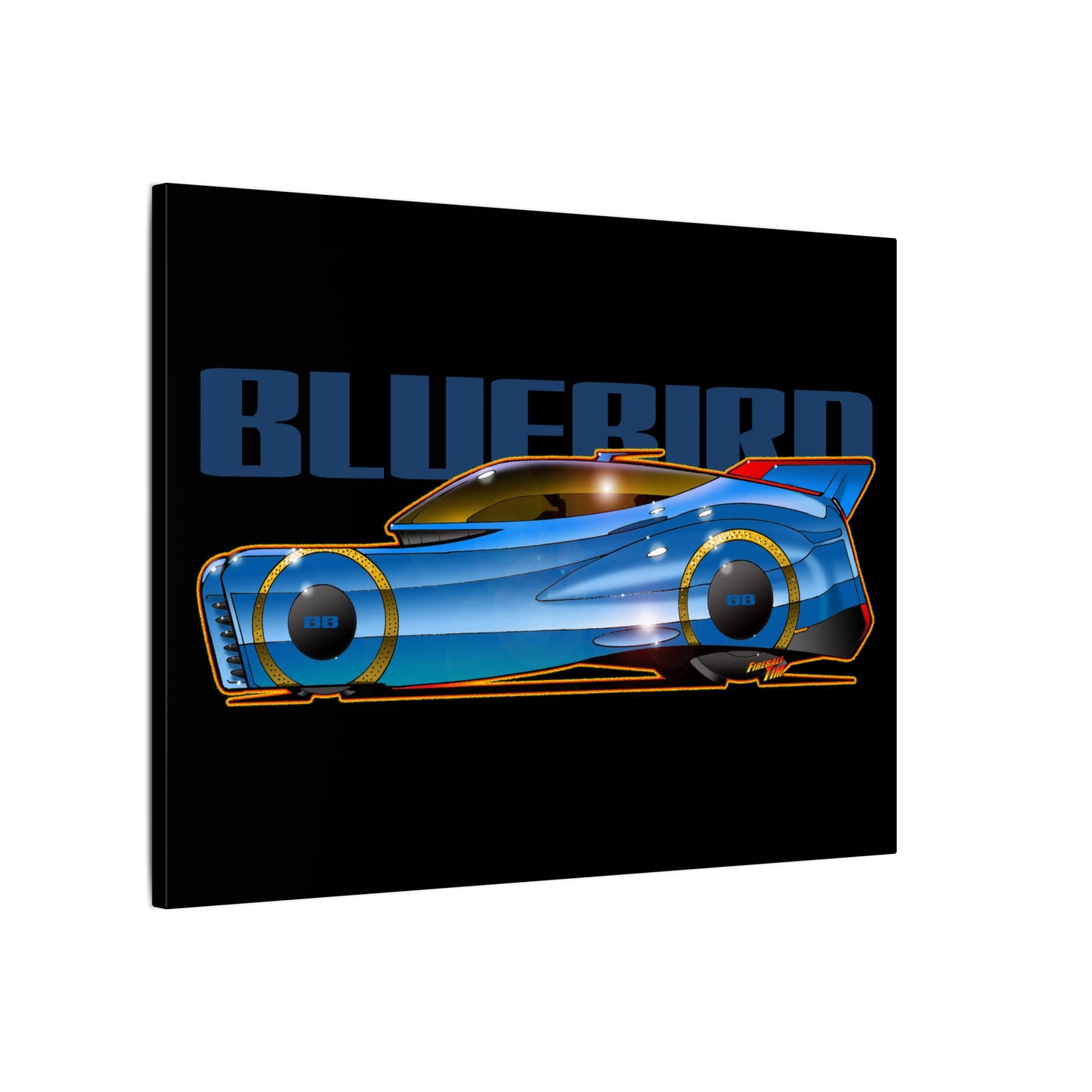 BLUEBIRD FIREBALL CONCEPT Canvas Art Print - 11x14
