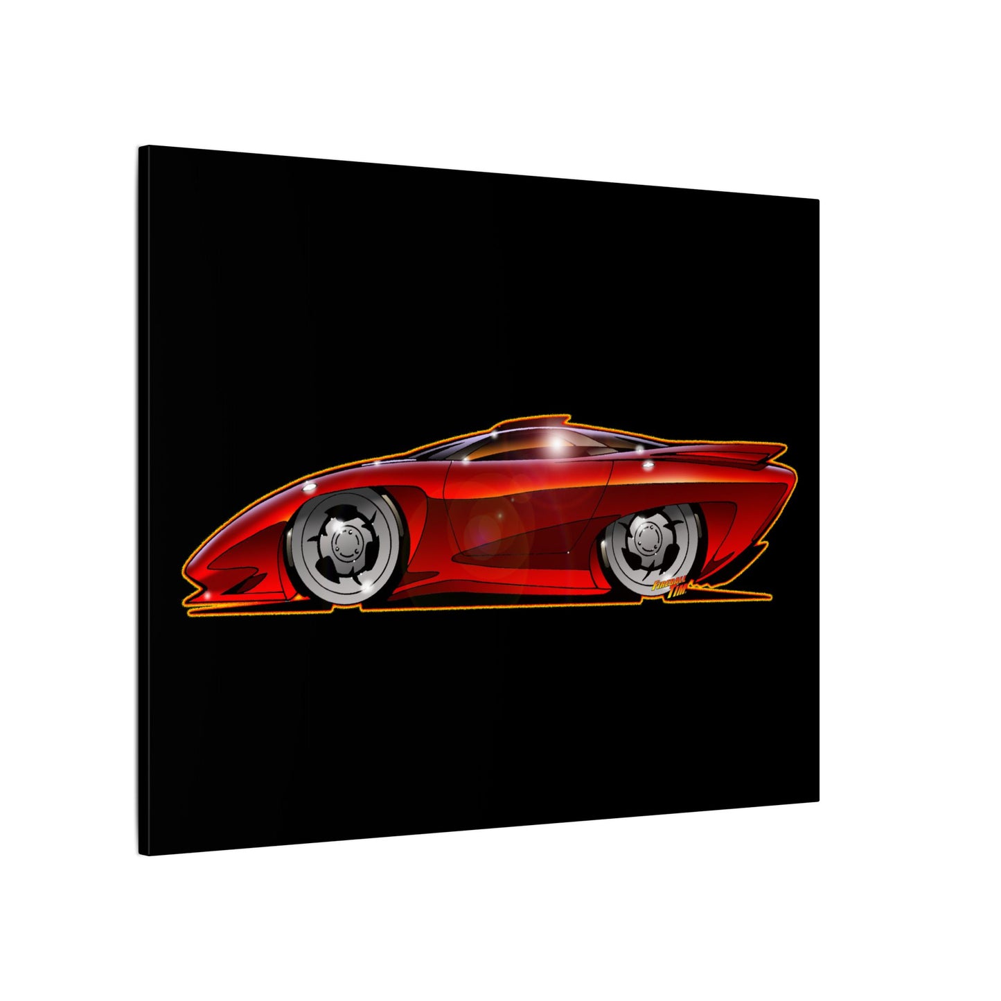 PONTIAC BANSHEE Concept Car Collectible Fireball Art Canvas Print