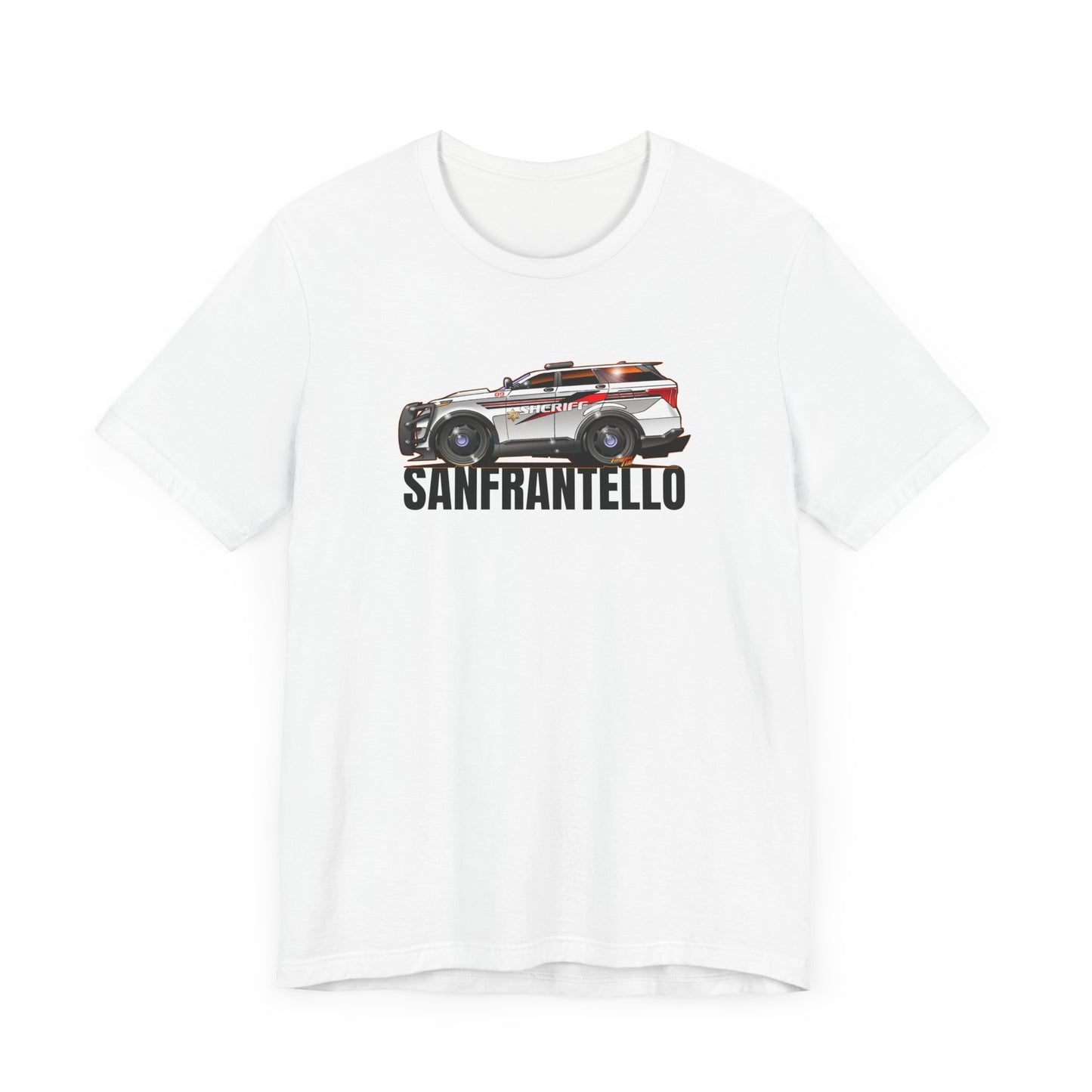 FORD EXPLORER POLICE CRUISER Sanfrantello 09 Tribute Concept Art Short Sleeve Tee 12 Colors