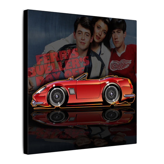FERRIS BUELLERS DAY OFF 1985 FERRARI Modena Spyder California Art Canvas Print - 12x12