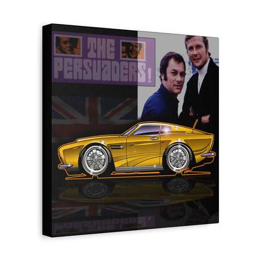PERSUADERS ASTON MARTIN Fireball Art Canvas Wall Print - 12x12