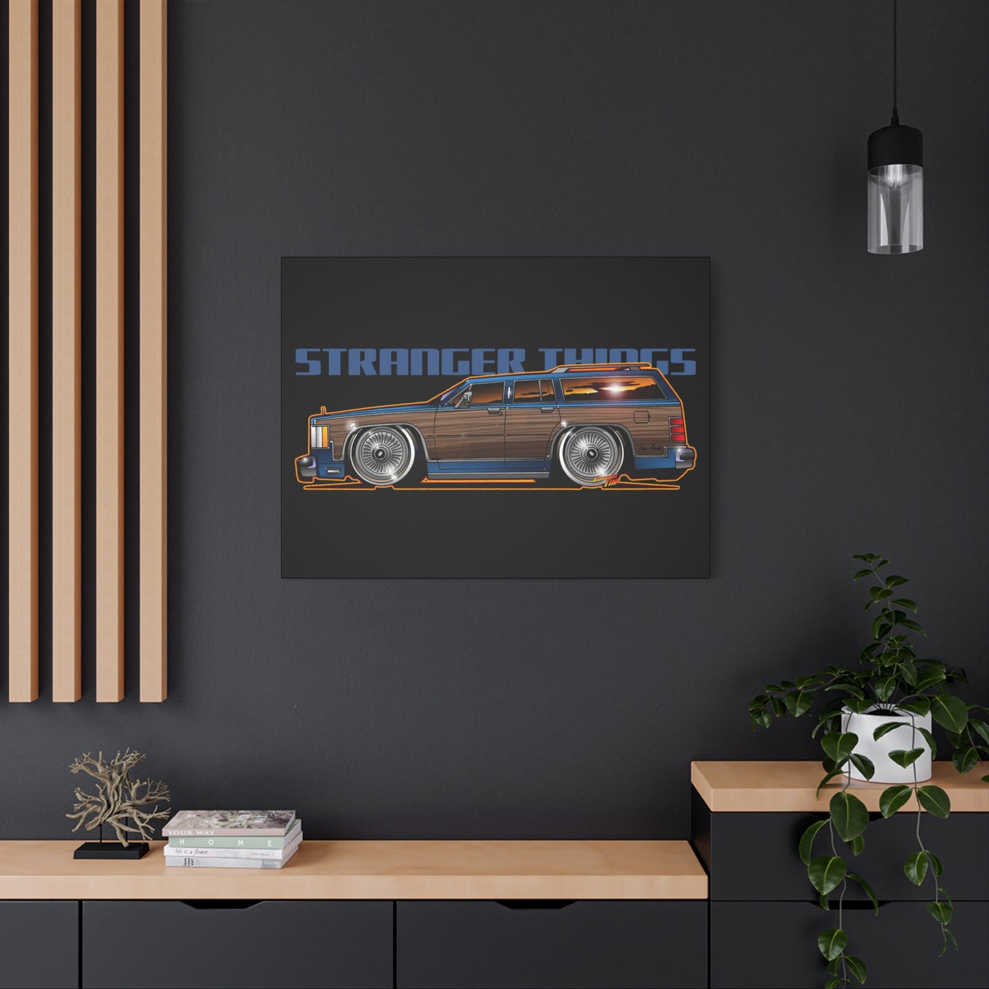 STRANGER THINGS Mercury Colony Park Wagon Collectible Canvas Art Wall Print - Multiple Sizes