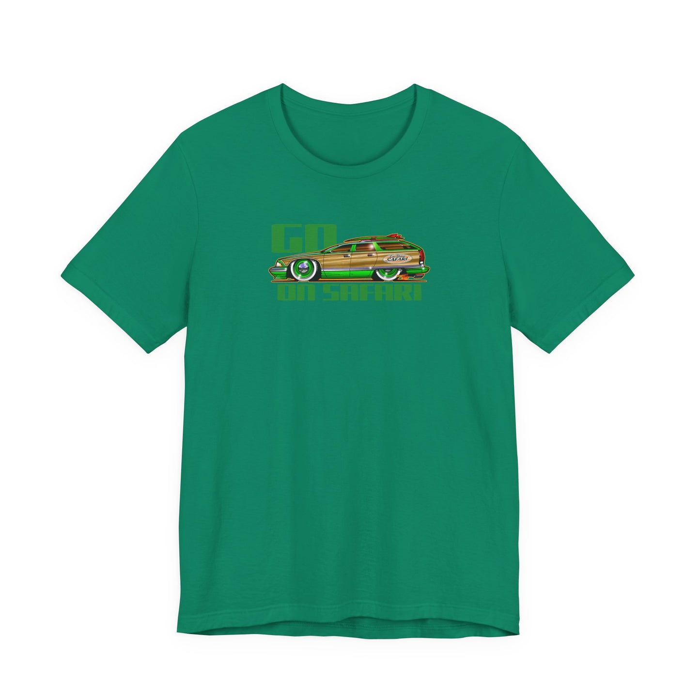 BUICK ROADMASTER Station Wagon Safari Custom Car Art Short Sleeve Tee - Colors