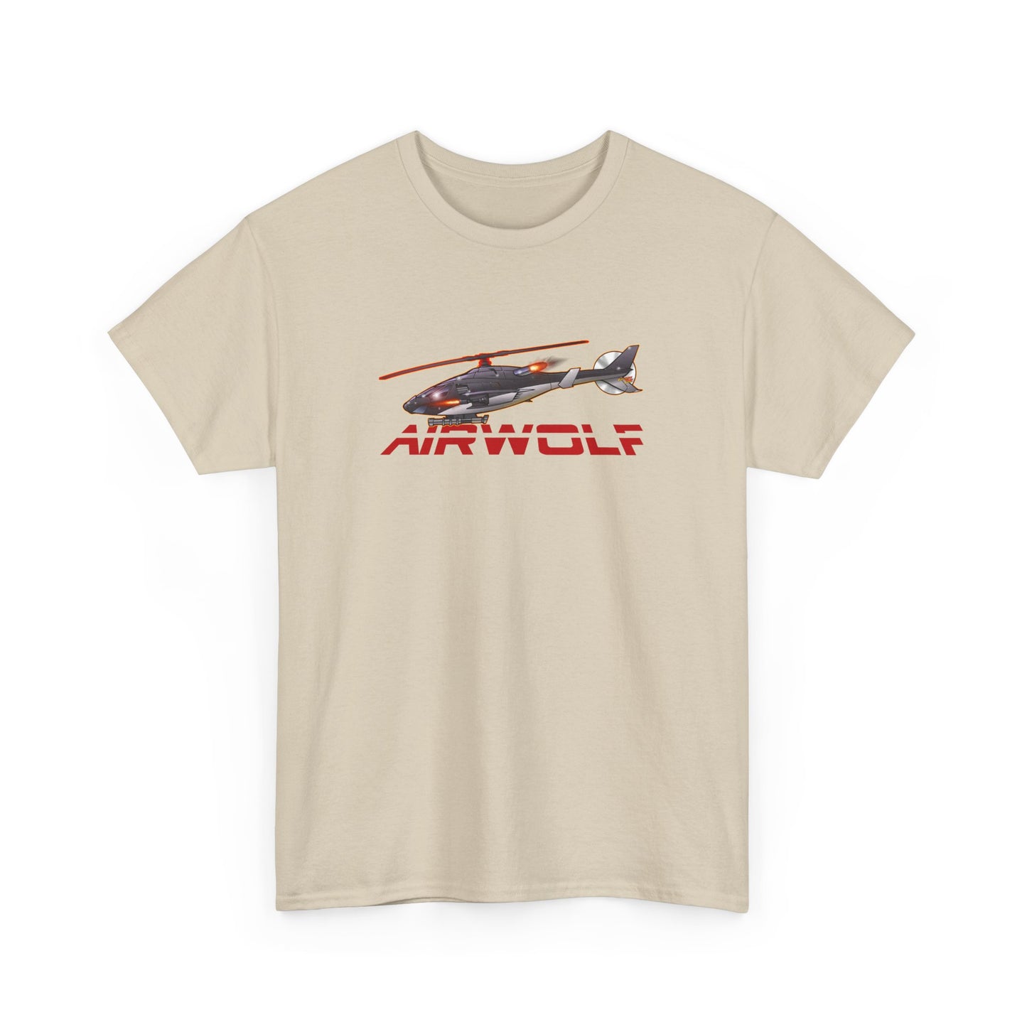 AIRWOLF Helicopter Concept Art Cotton Tee Shirt Mutiple Colors