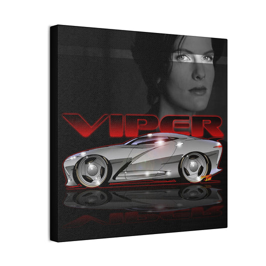 VIPER TV Show TV Car Fireball Art Canvas Print - 12x12